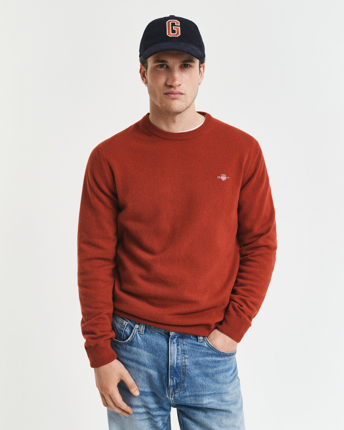 Gant Superfine Lambswool Crew Neck Sweater