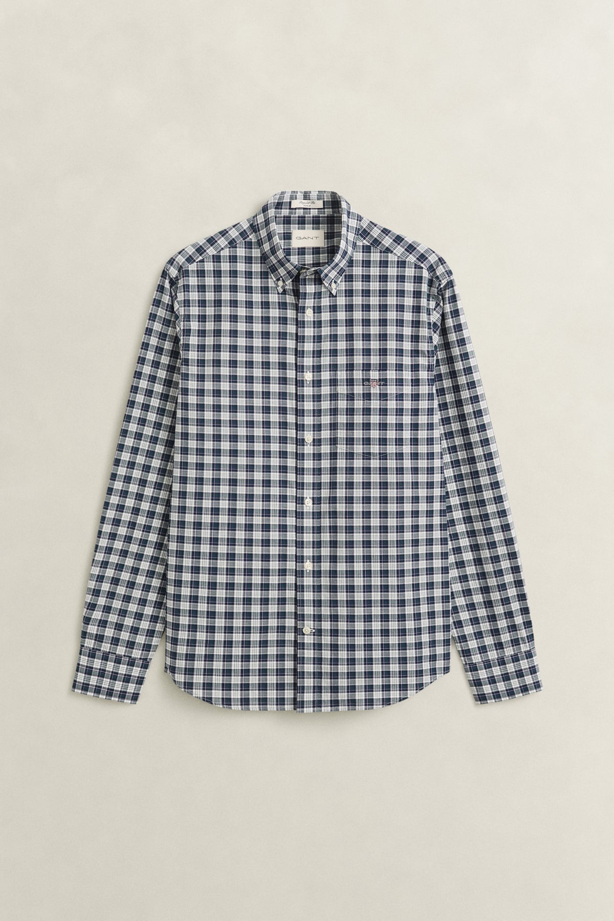 poplin check shirt