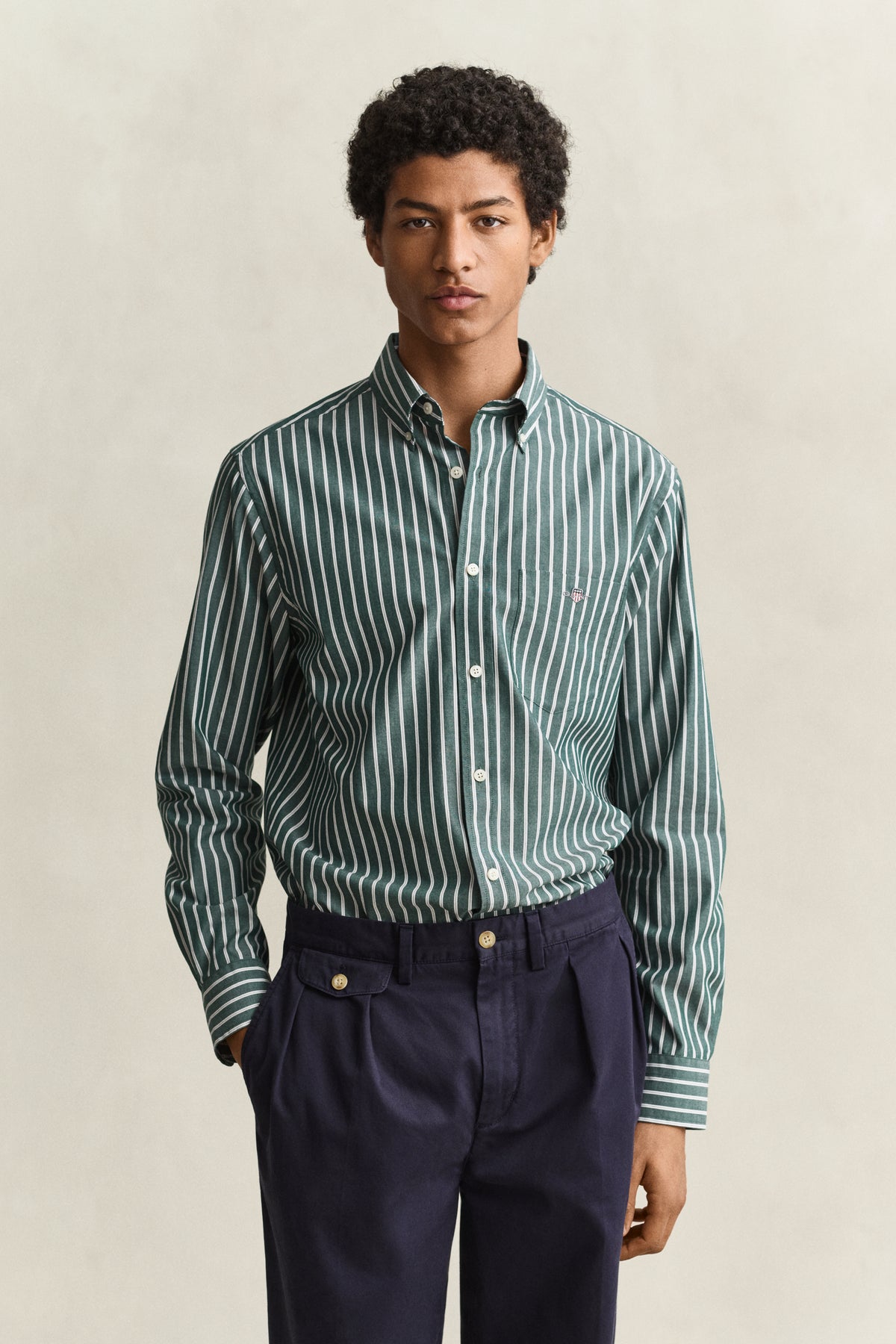 poplin stripe shirt