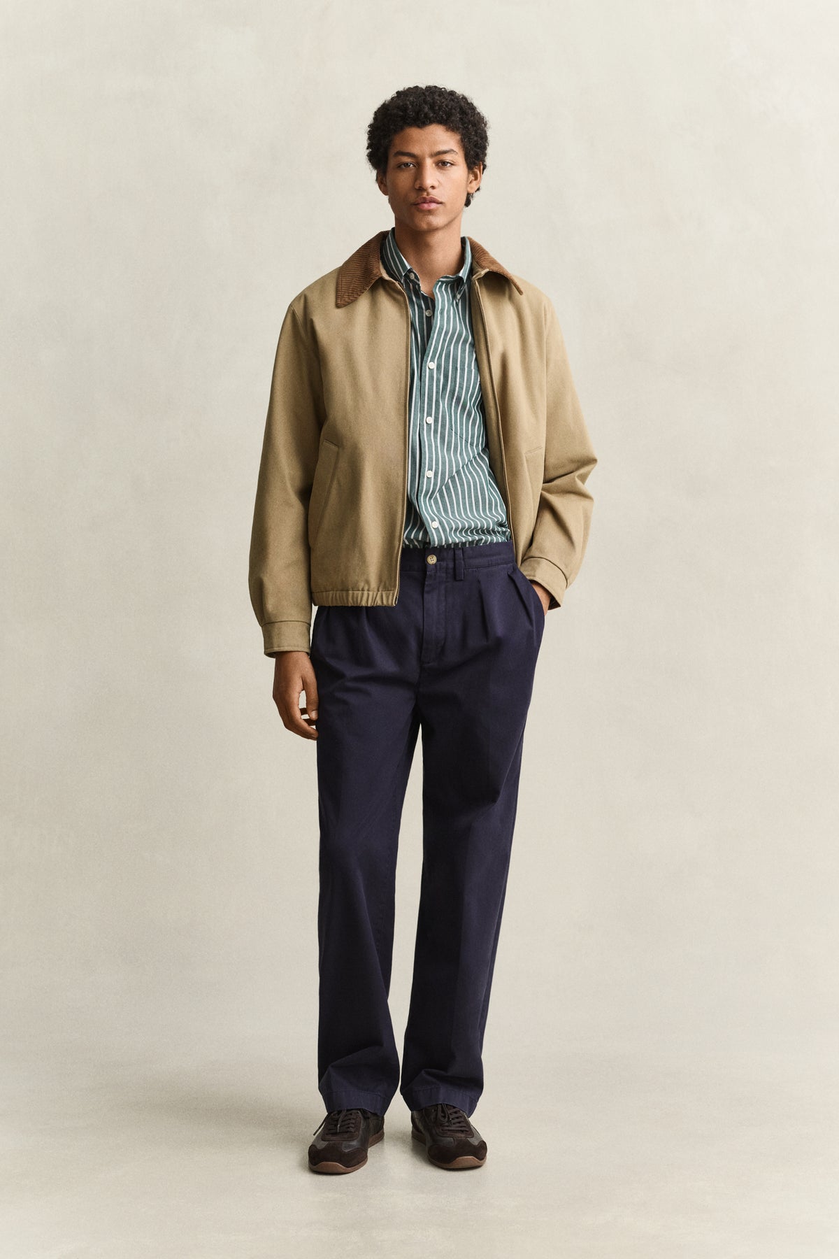 poplin stripe shirt