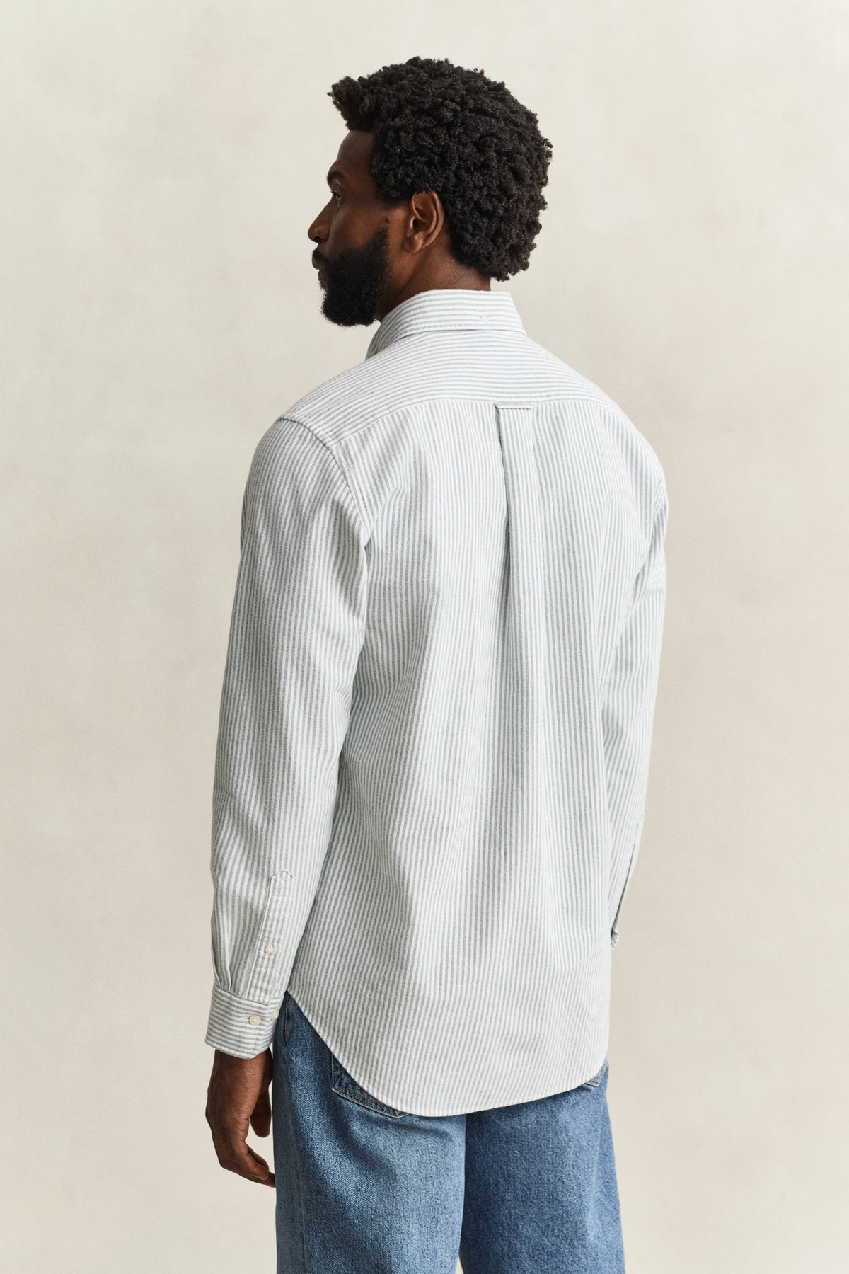 brushed oxford stripe