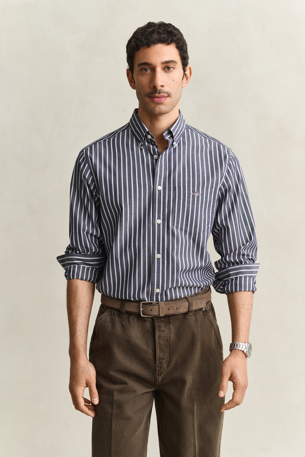 poplin stripe shirt
