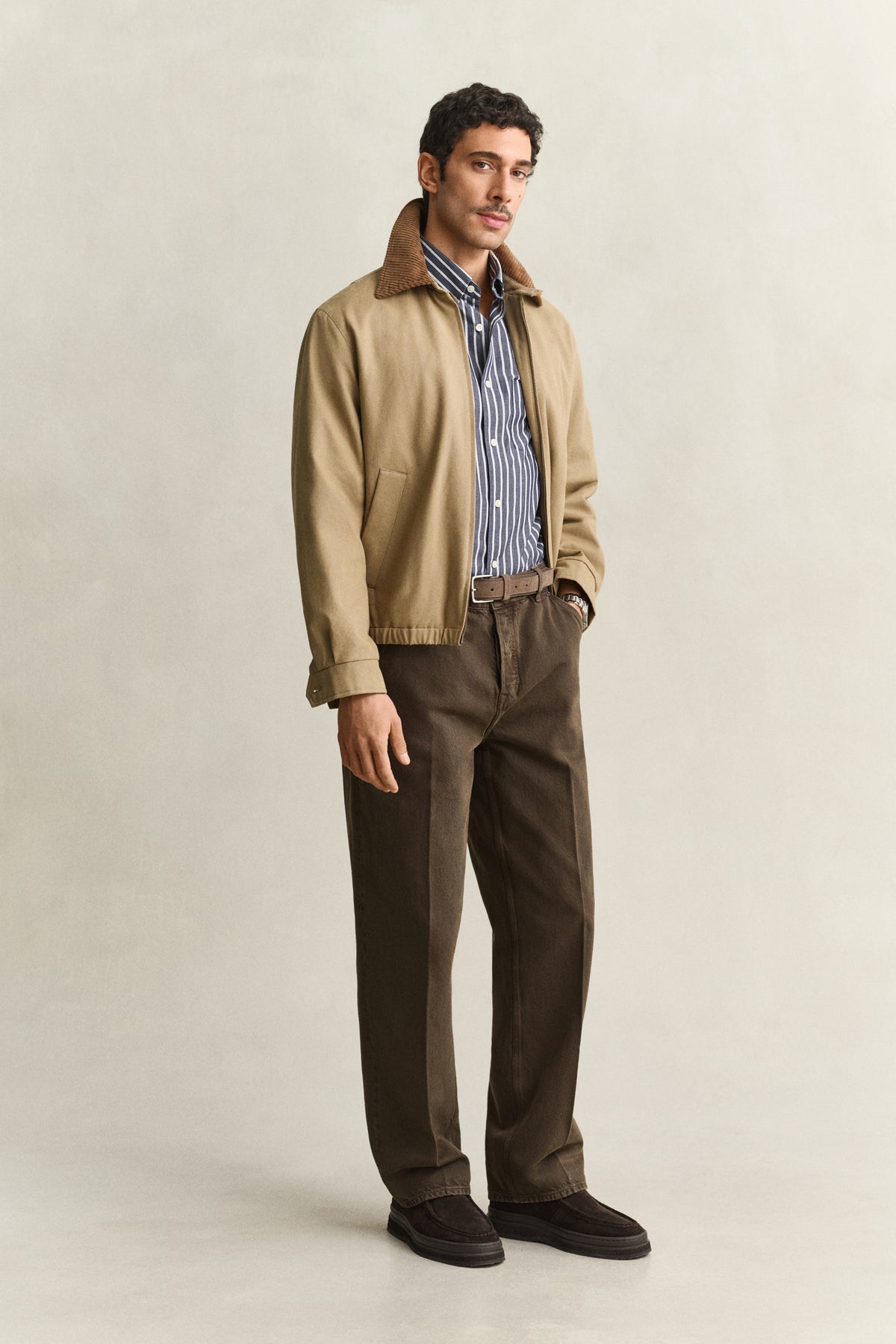 poplin stripe shirt