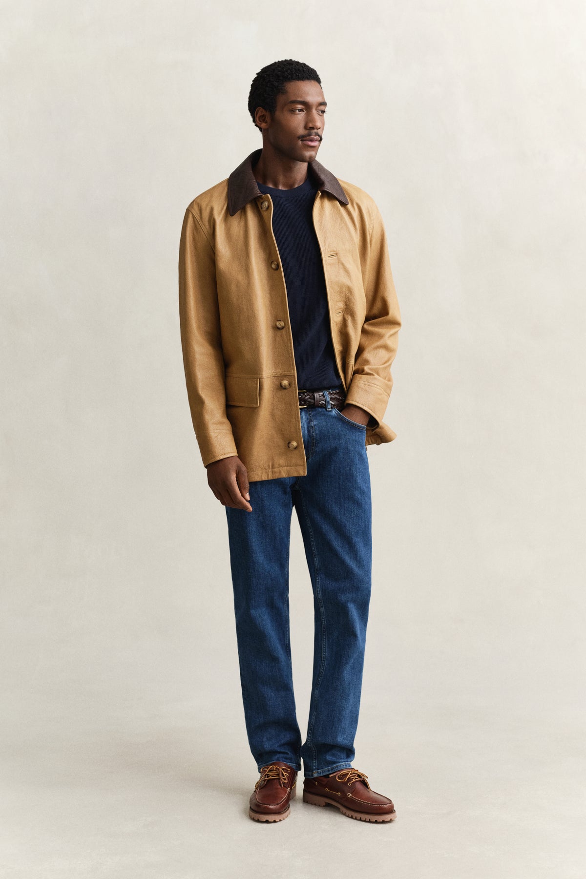 GANT Textured Cotton Crew Neck Sweater