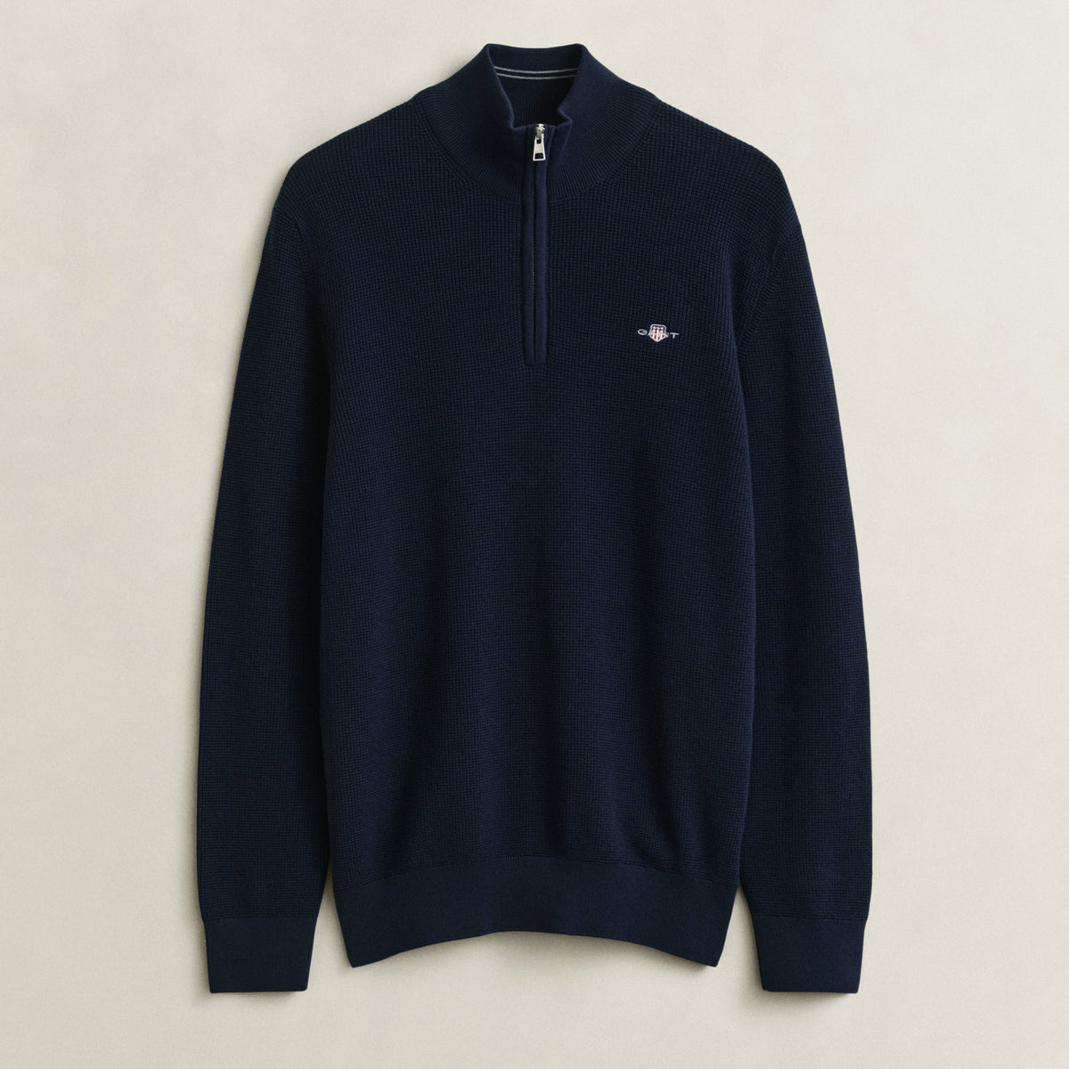 GANT Textured Cotton Crew Neck Sweater