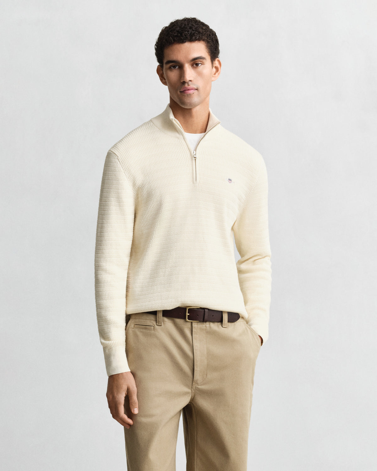 Gant Mini Cable Knit Half-Zip Sweater
