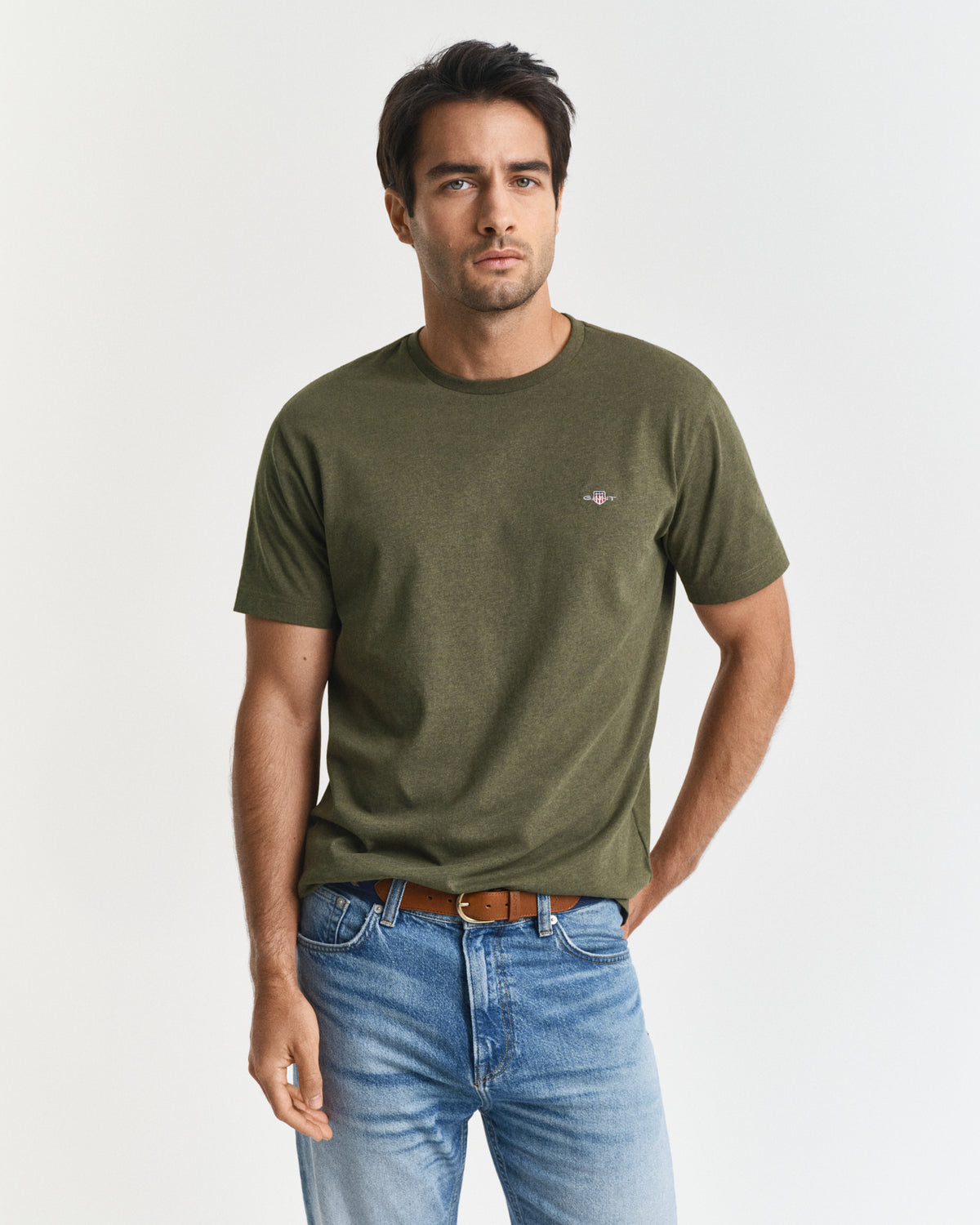 Gant T-Shirt in Khaki