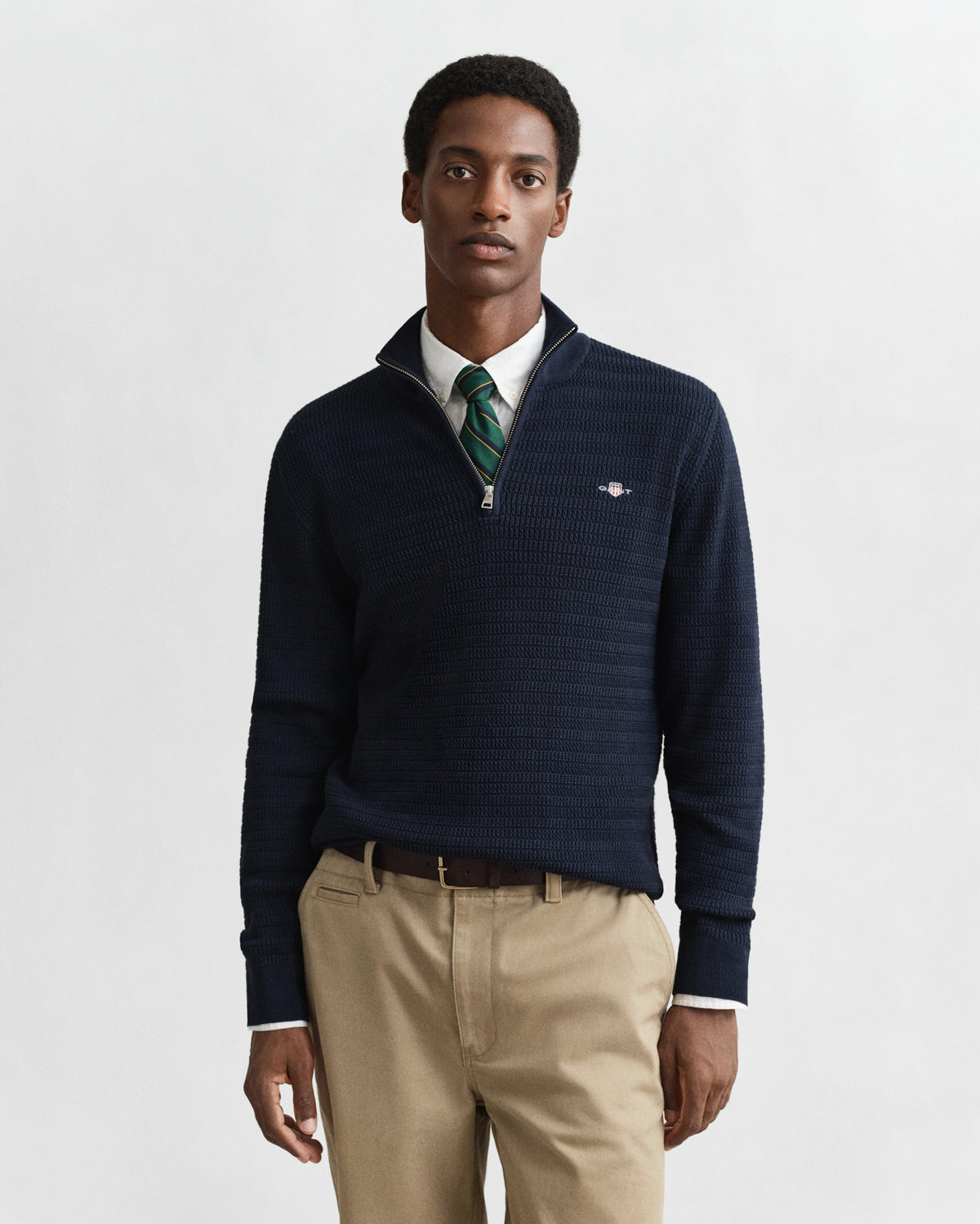 Gant Mini Cable Knit Half-Zip Sweater