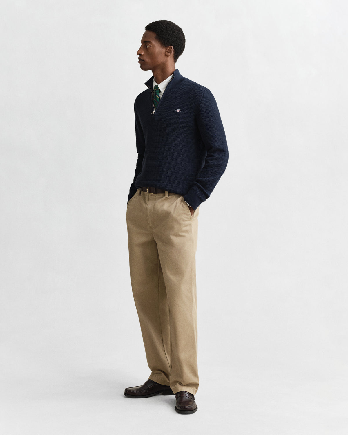 Gant Mini Cable Knit Half-Zip Sweater