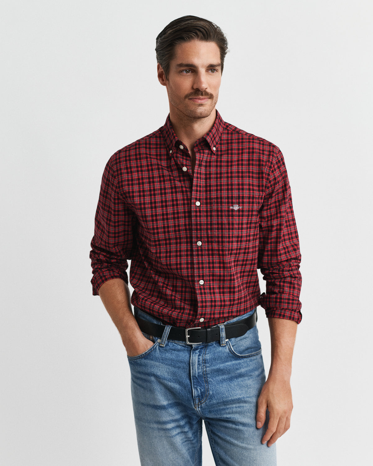 Gant Regular Fit Classic Checked Poplin Shirt