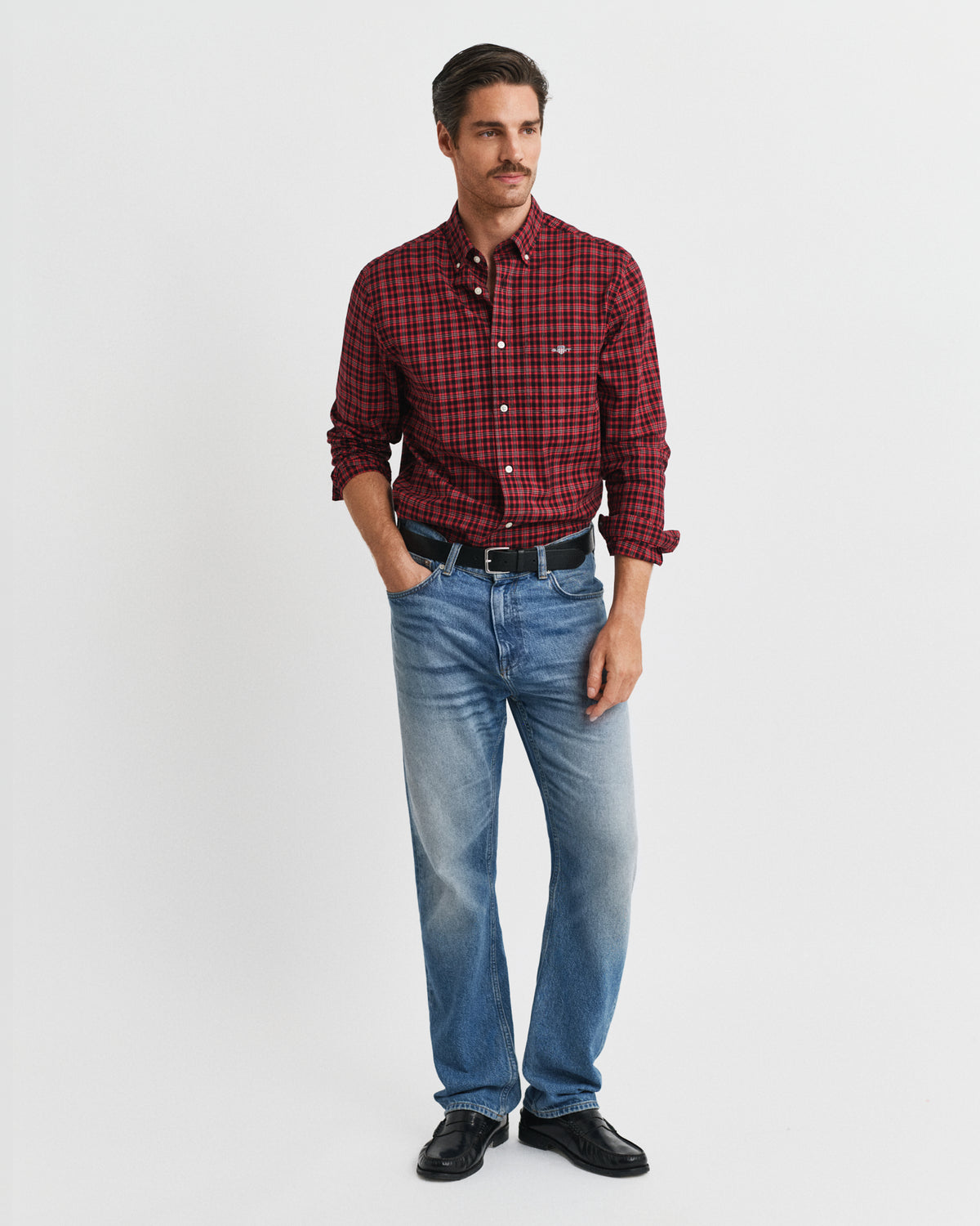 Gant Regular Fit Classic Checked Poplin Shirt