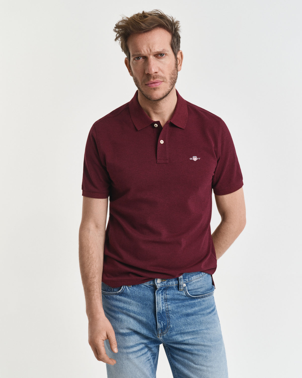 Men’s Gant Bordo Shield Short-Sleeve Polo