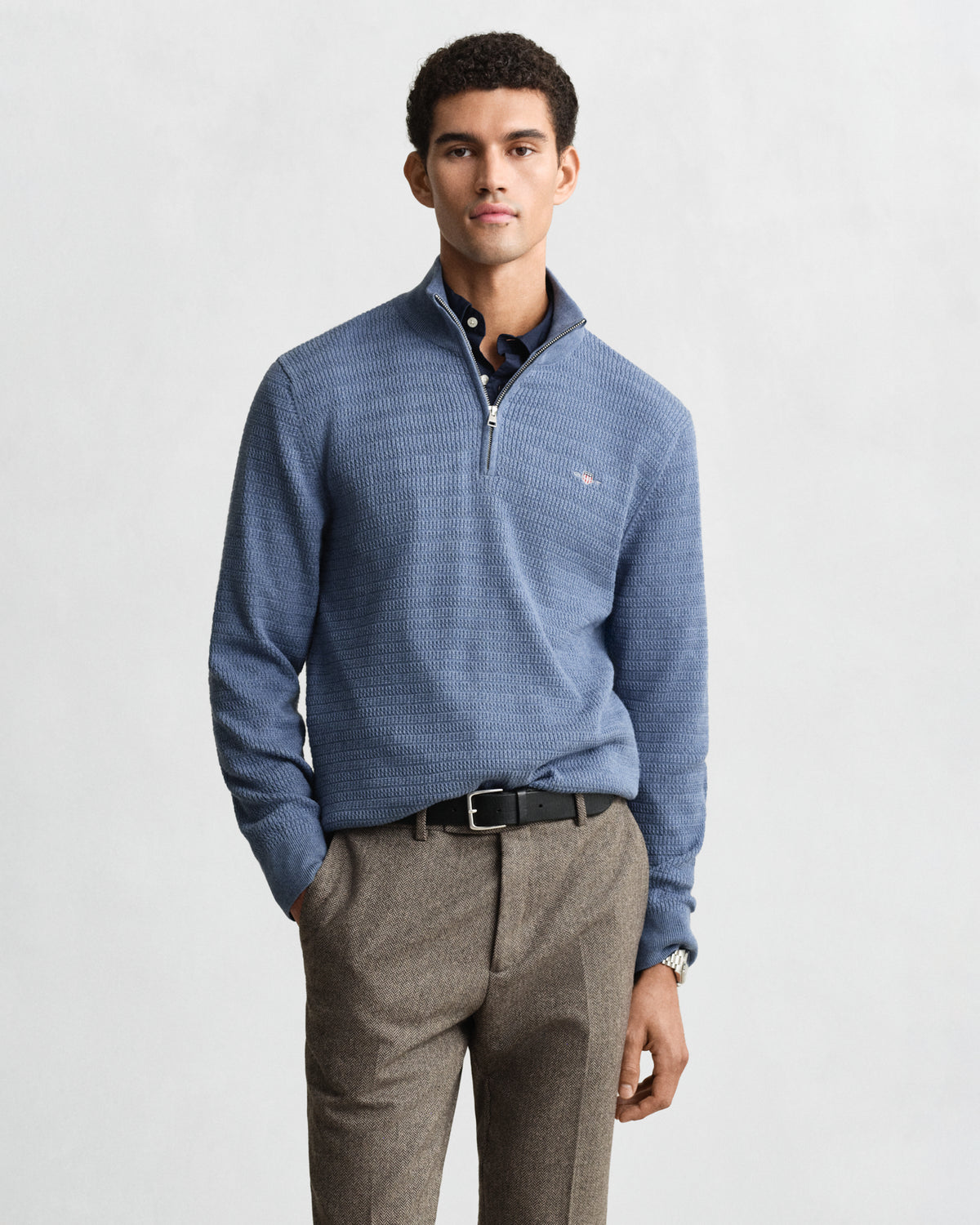 Gant Mini Cable Knit Half-Zip Sweater