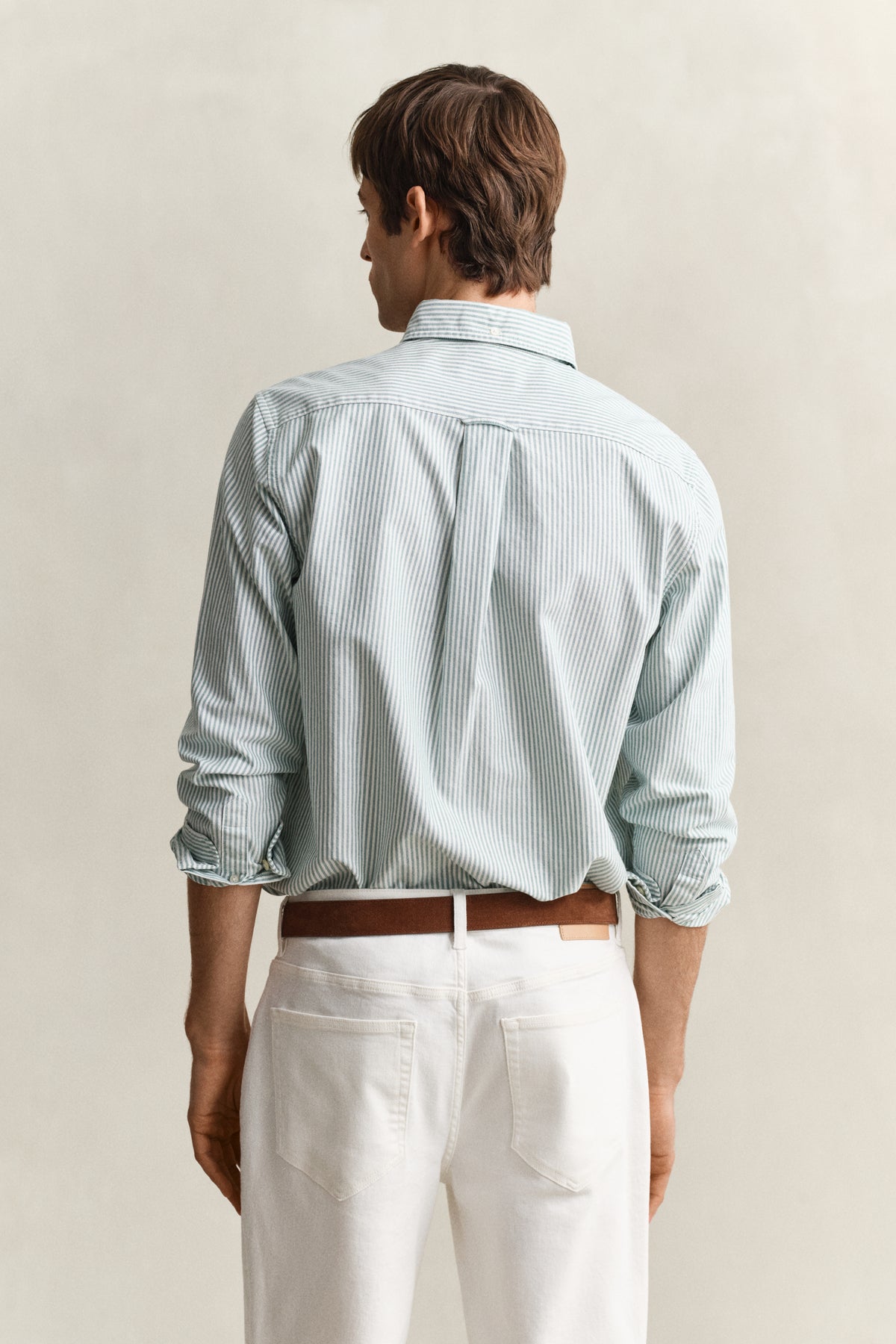 Regular Fit Banker Stripe Oxford Shirt