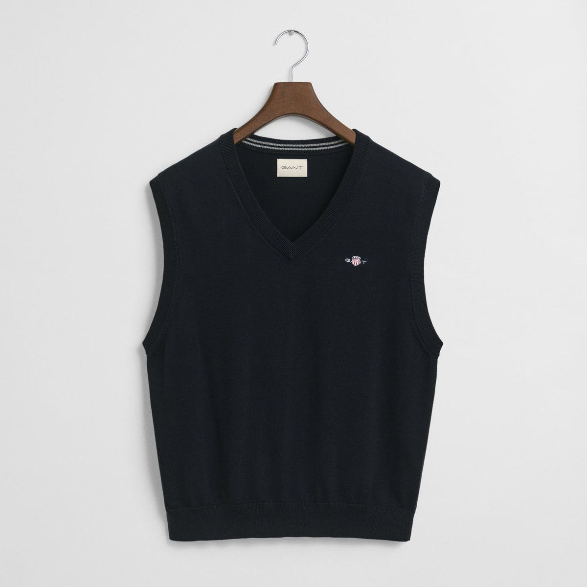 Gant Classic Cotton Vest Navy
