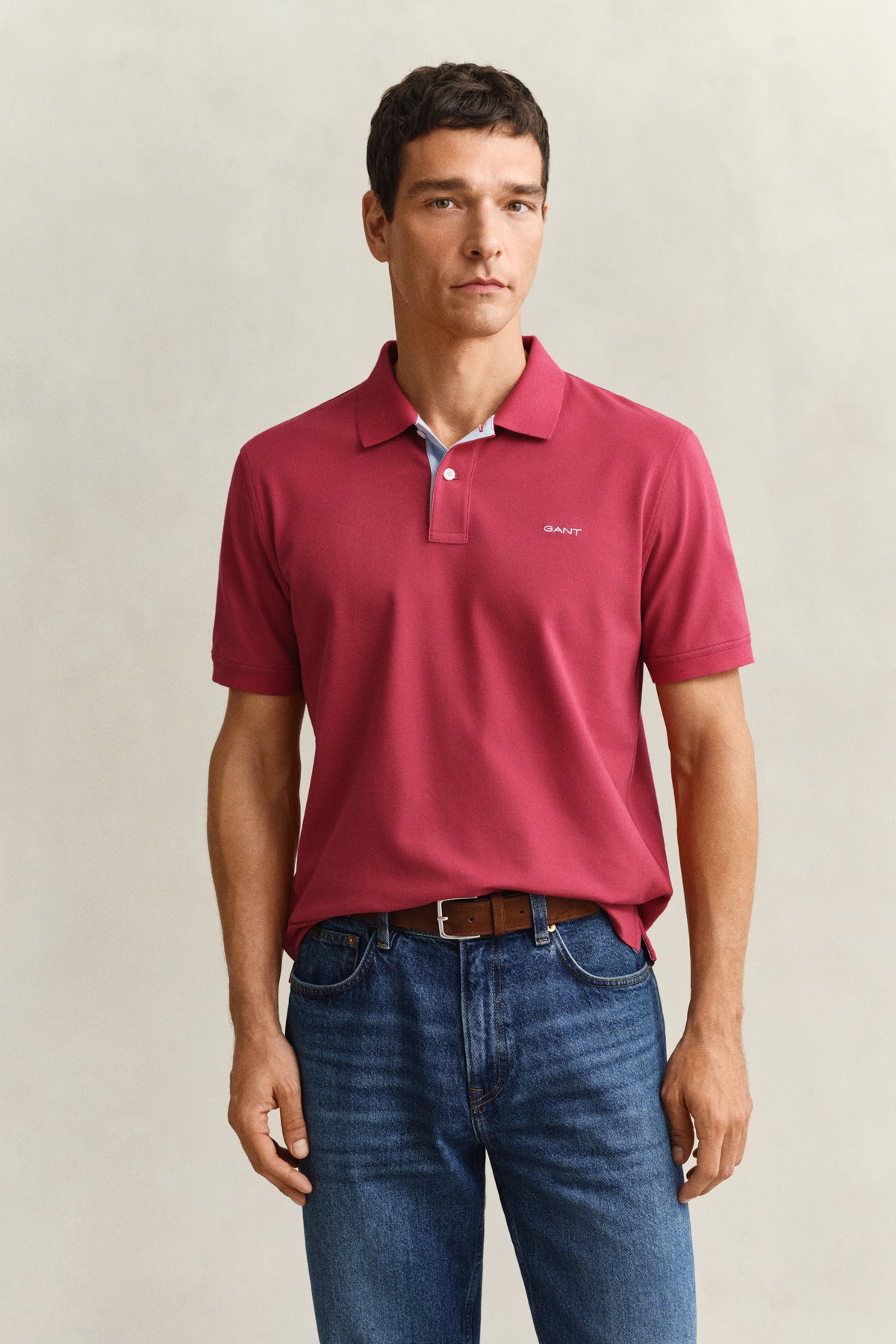 Regular Fit Contrast Piqué Polo Shirt