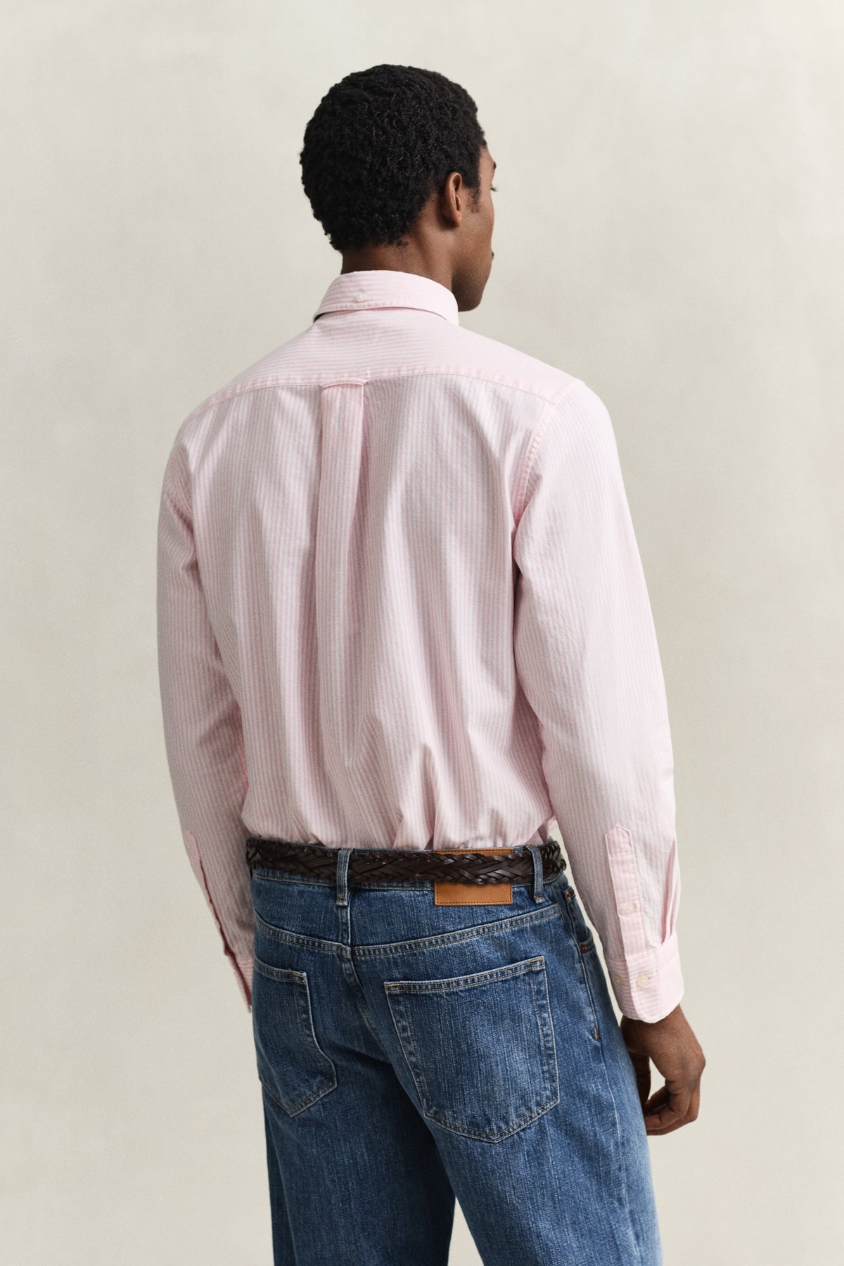 Regular Fit Banker Stripe Oxford Shirt