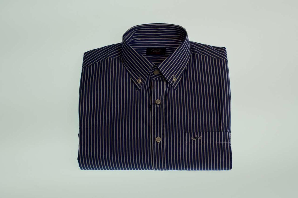 The Paul and Shark Stripe Casual Shirt offers a classic take on everyday refinement.