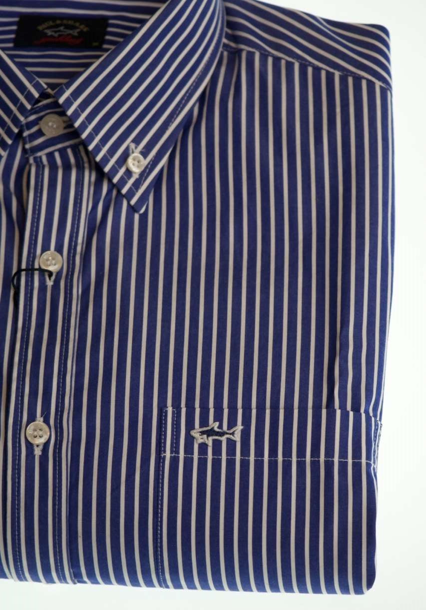 The Paul and Shark Stripe Casual Shirt offers a classic take on everyday refinement.
