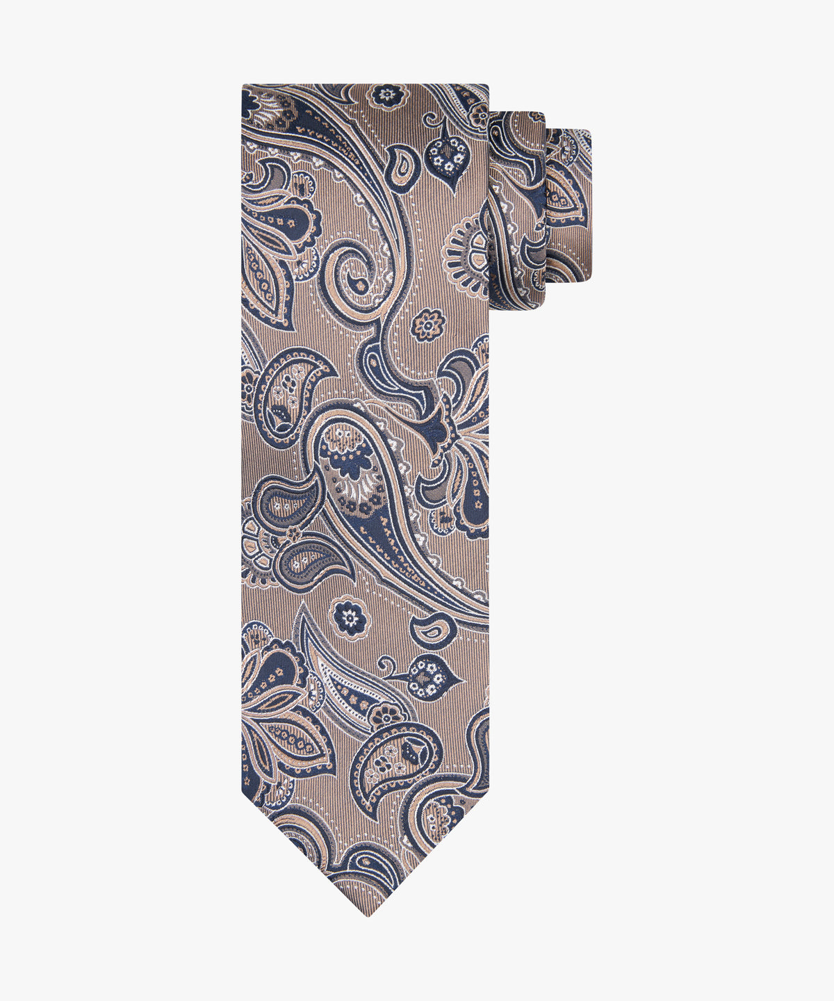 Tie Silk Woven Camel
