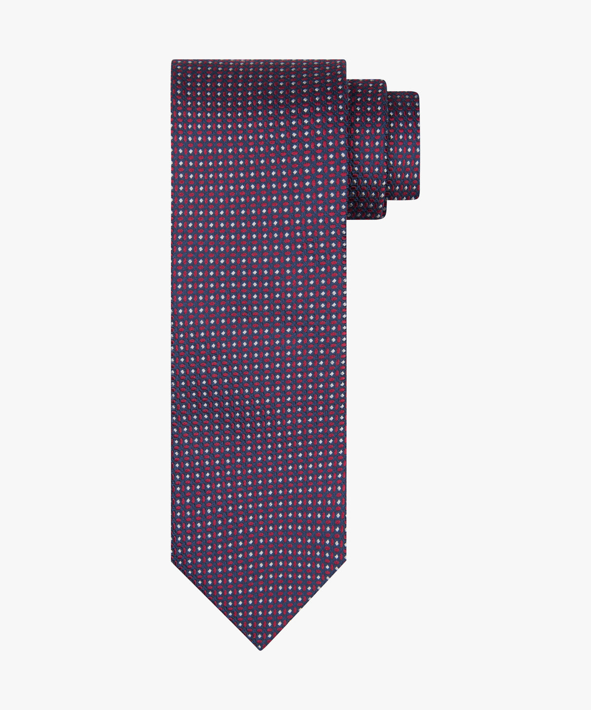 Tie Silk Woven Bordeaux