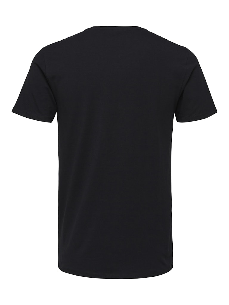 Selected Homme Round-Neck T-Shirt in Black