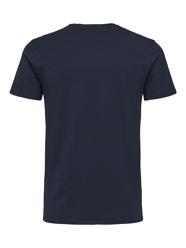 Selected Homme Round-Neck T-Shirt in Navy