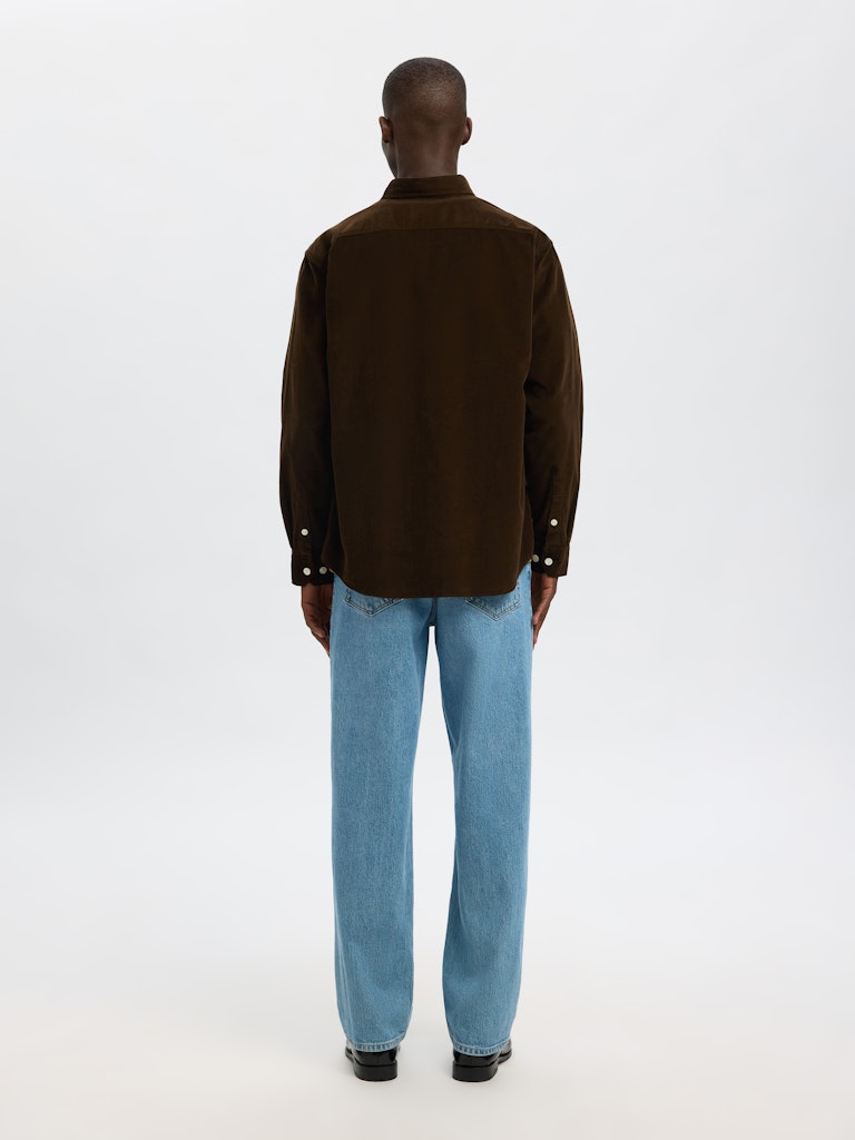 Selected Homme Long Sleeve Shirt - Demitasse