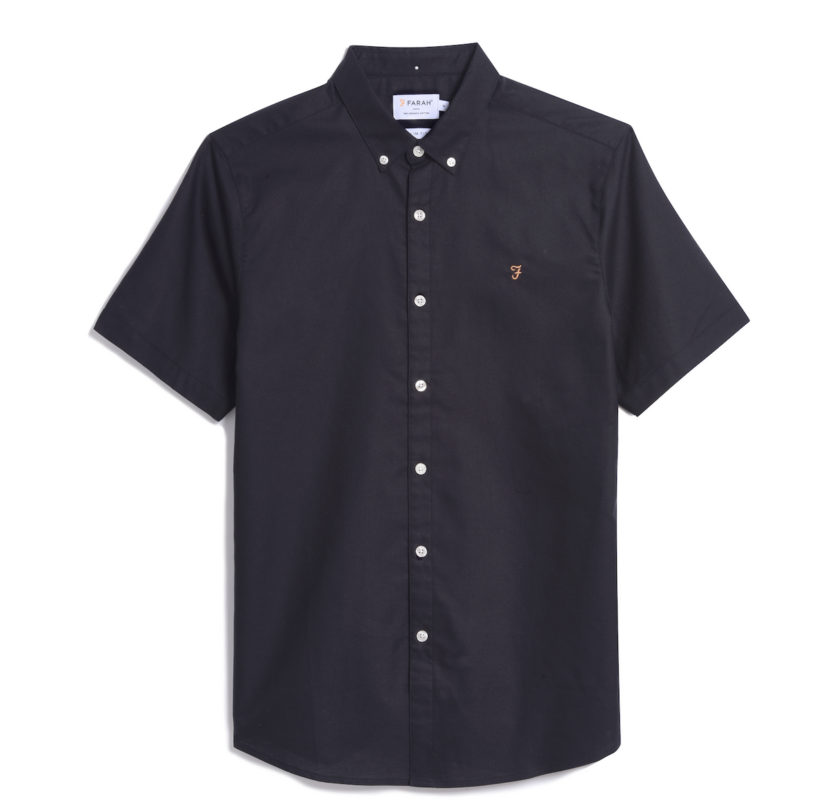 Brewer Slim fit Short Sleeve Organic Cotton Shirt.