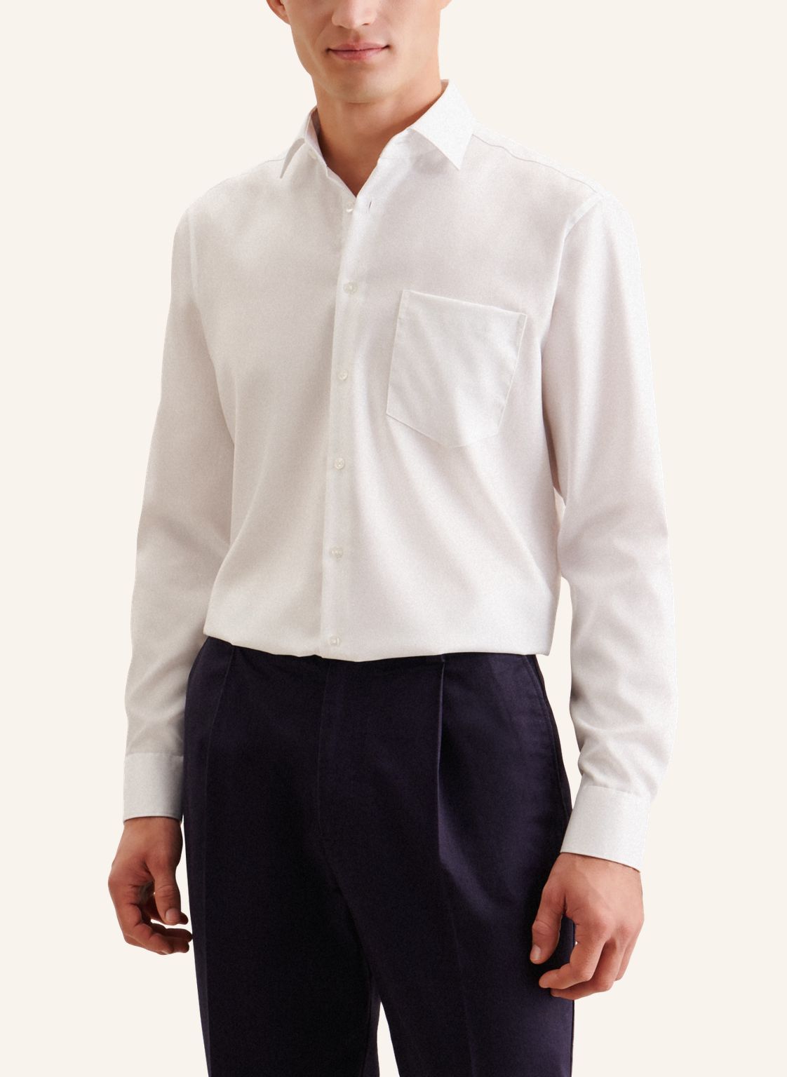 modern fit twill shirt