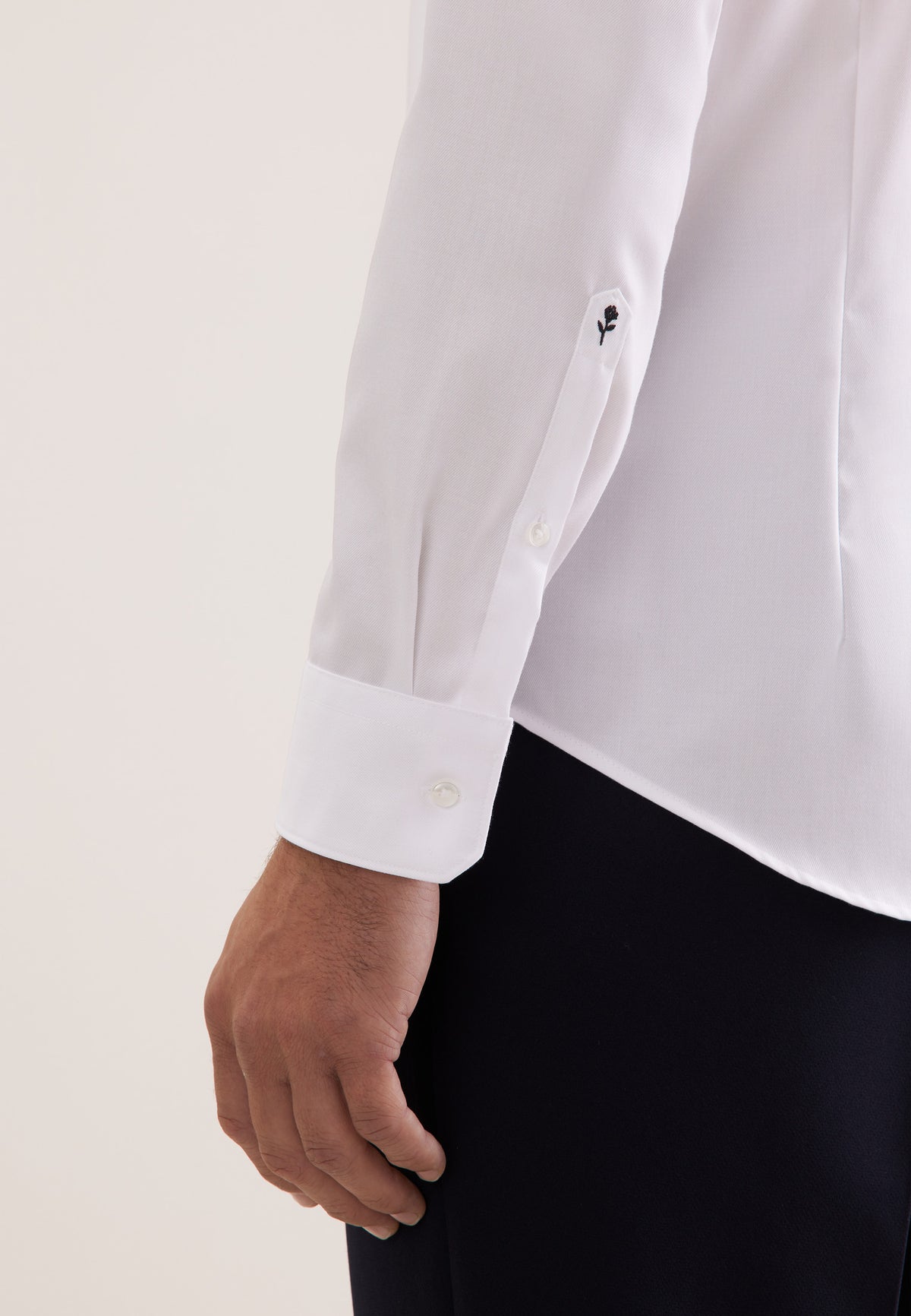 slim fit twill shirt