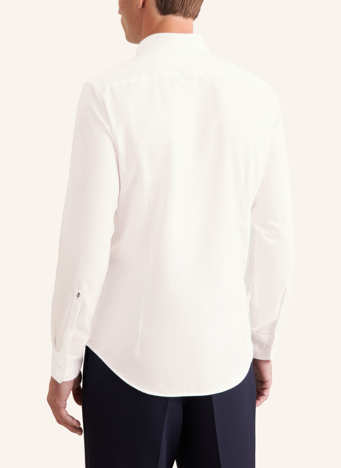 slim fit twill shirt