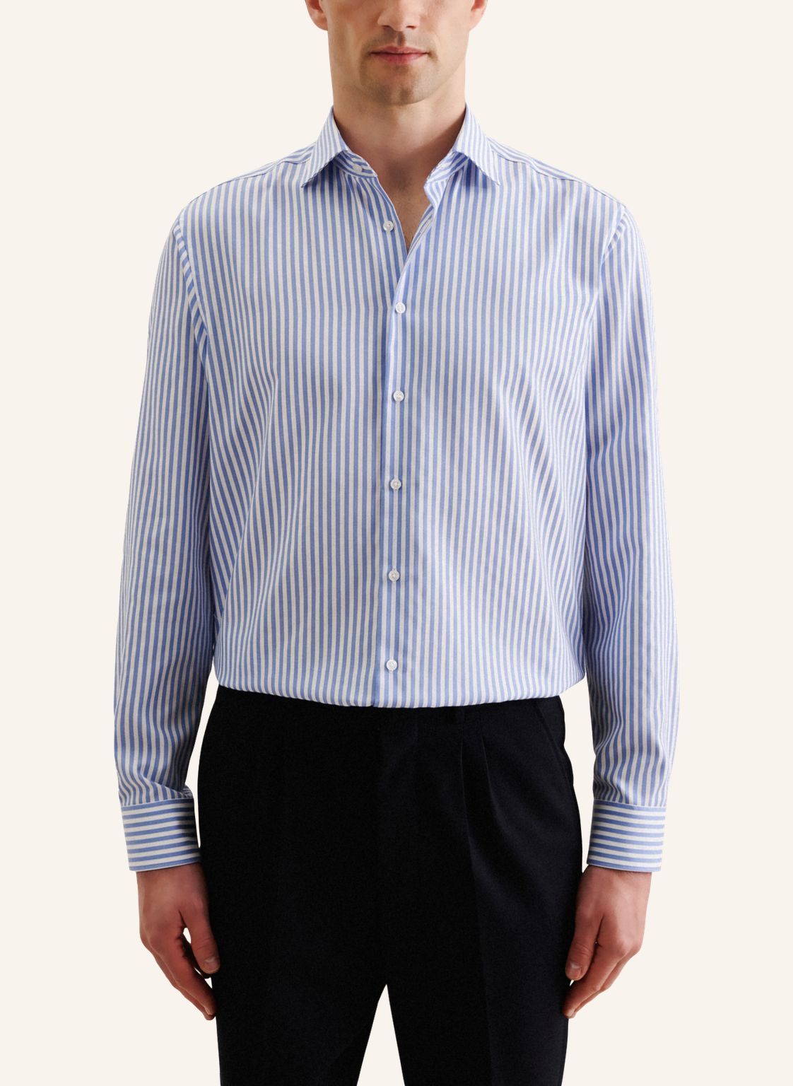 modern fit stripe shirt