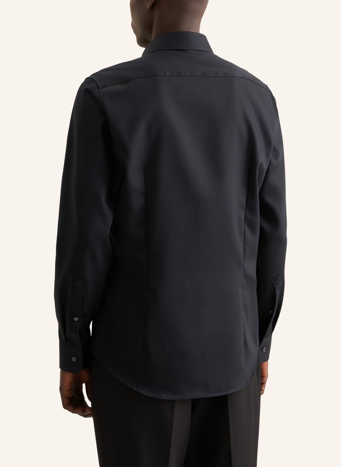 slim fit twill shirt