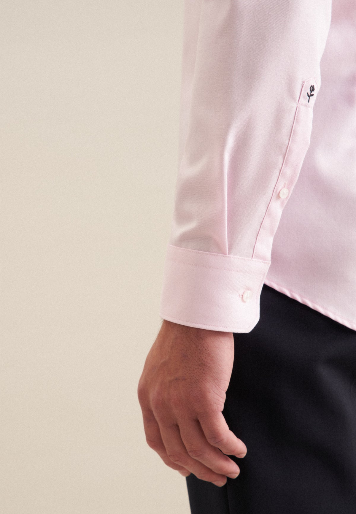 slim fit twill shirt