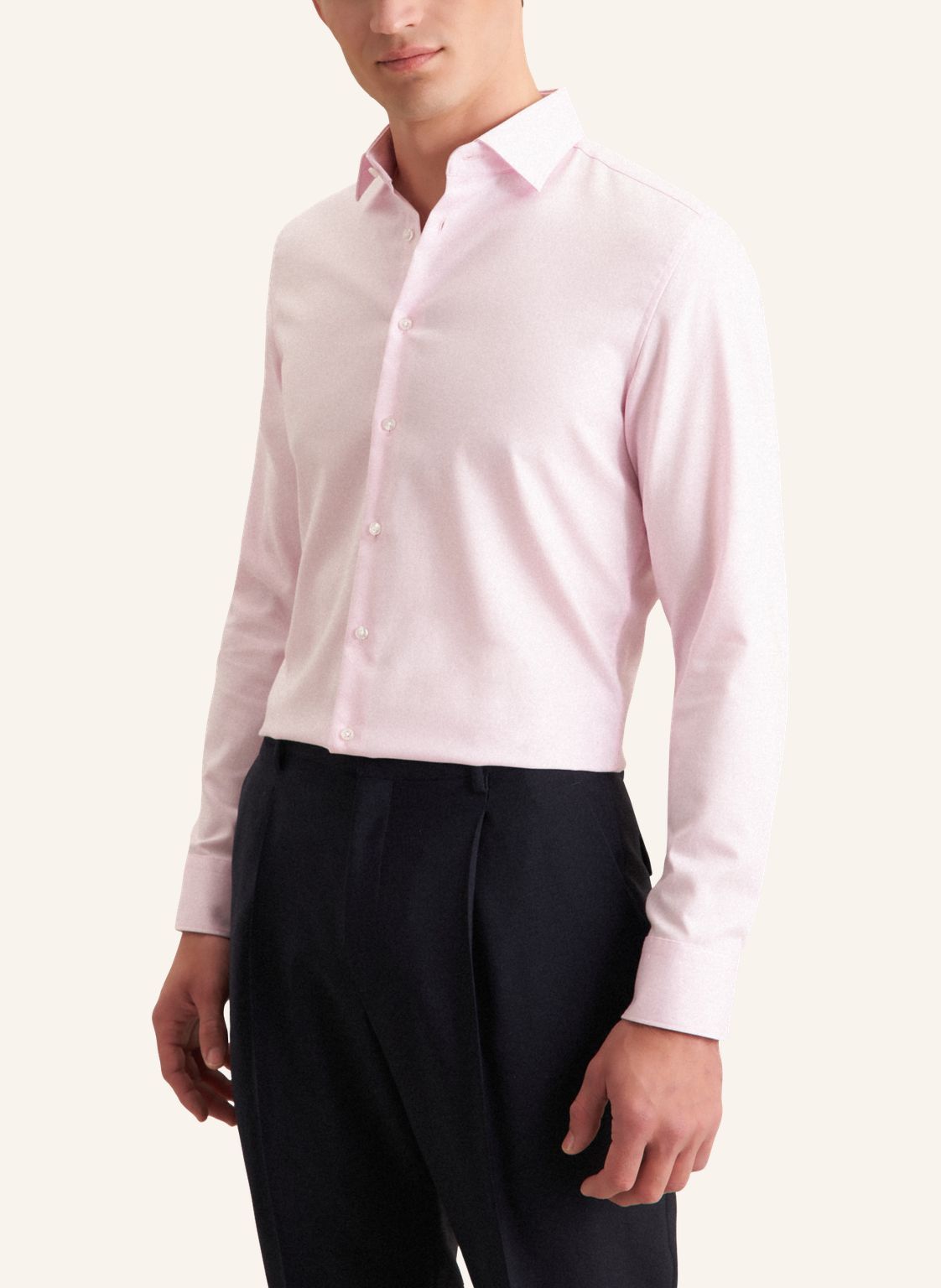 slim fit twill shirt