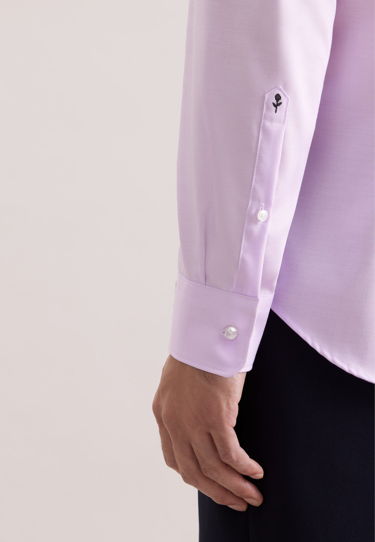 slim fit twill shirt