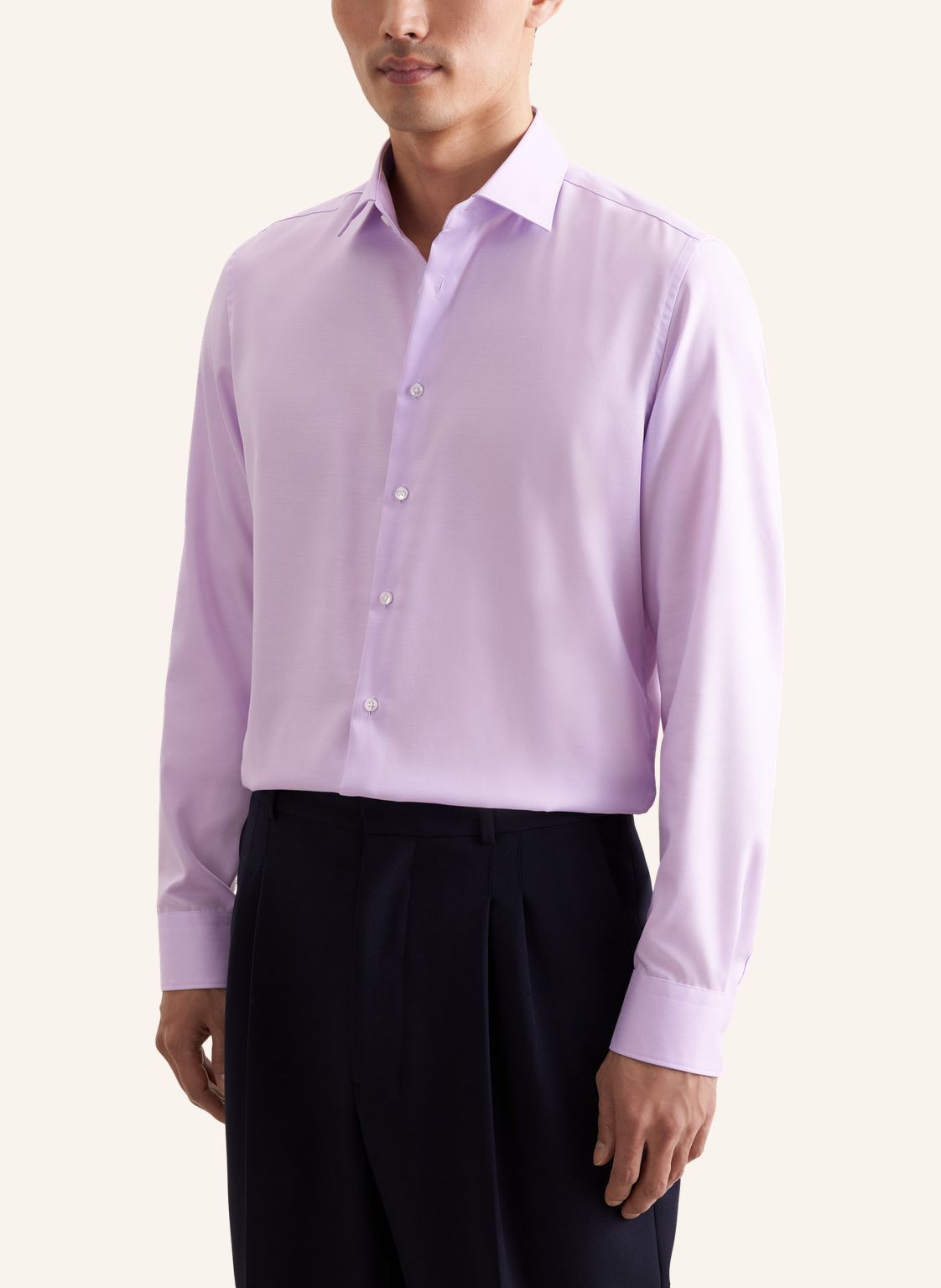 slim fit twill shirt