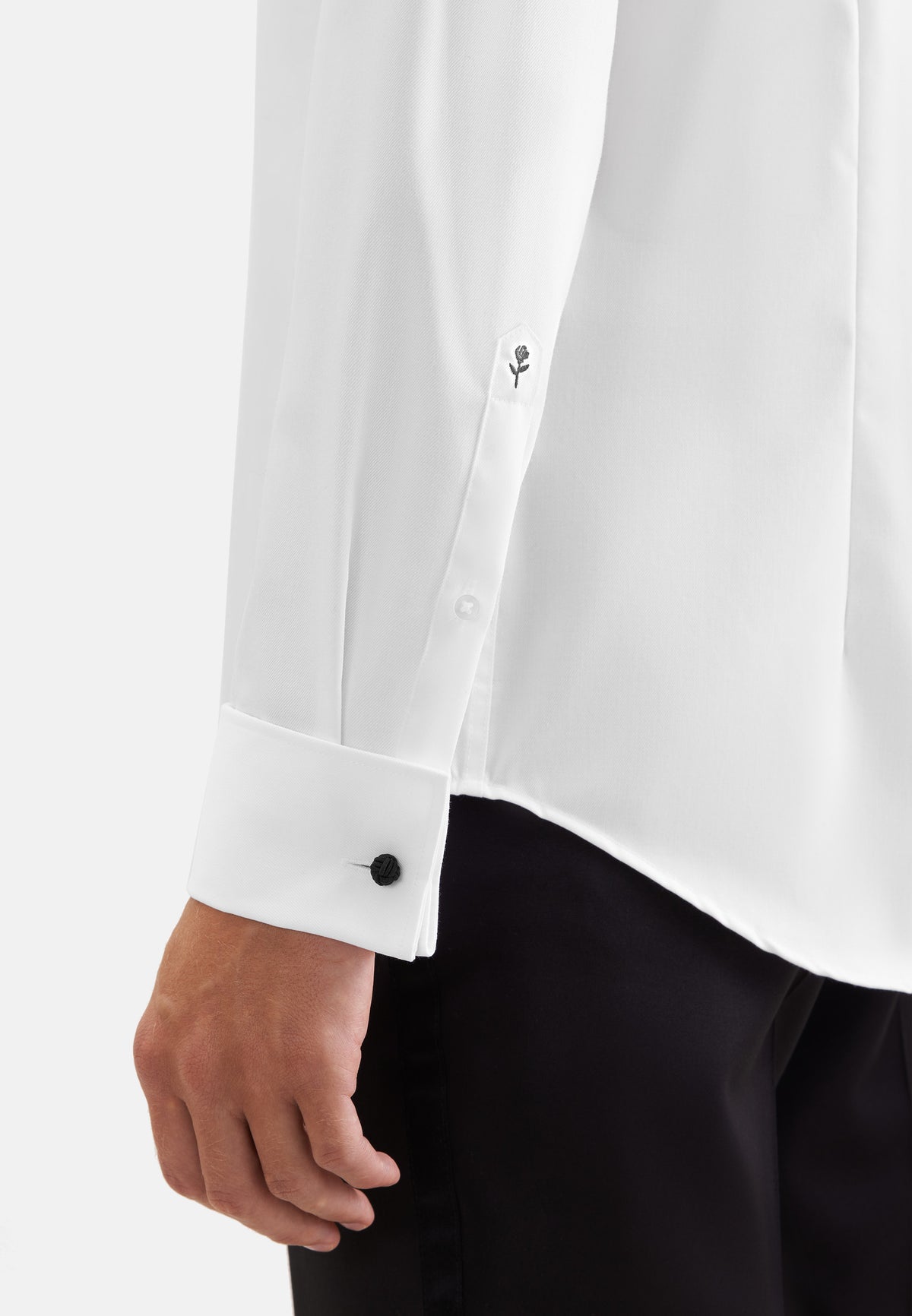slim fit stud button shirt