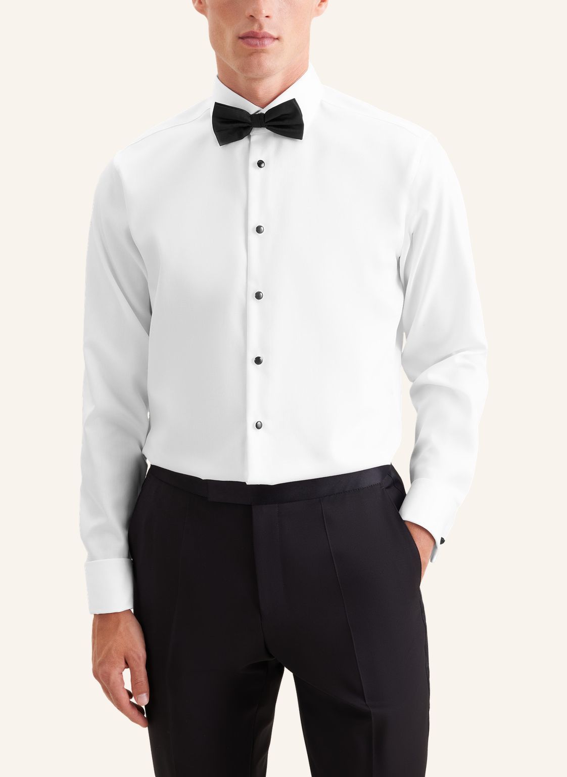 slim fit stud button shirt