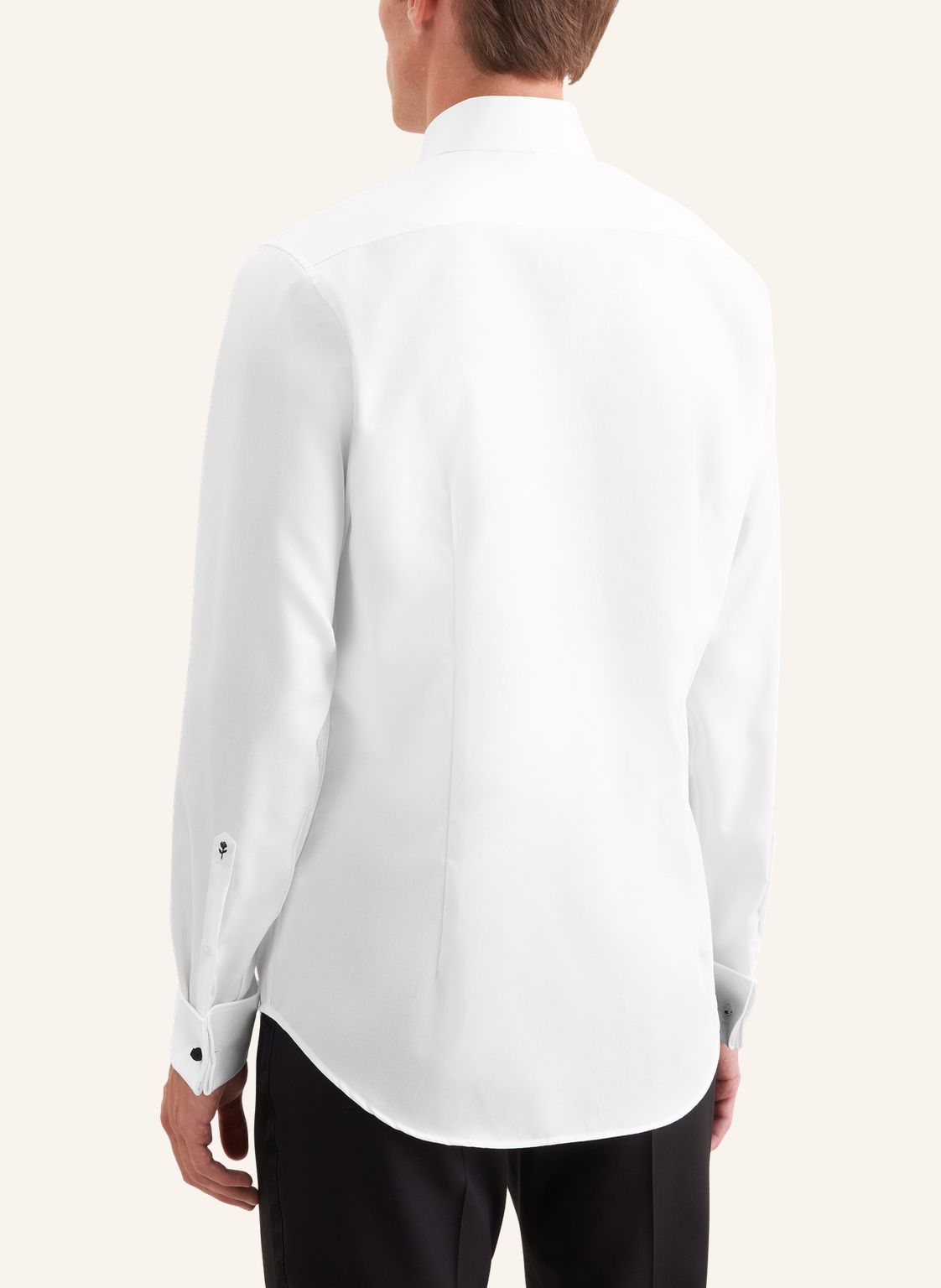 slim fit stud button shirt