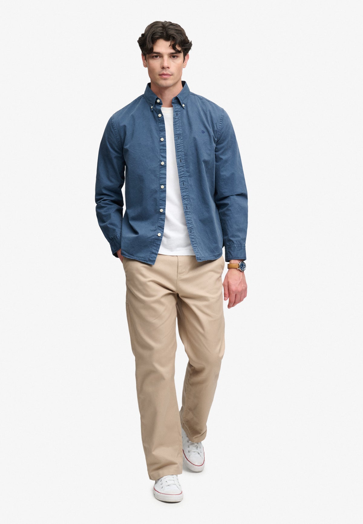 dyed long sleeve shirt