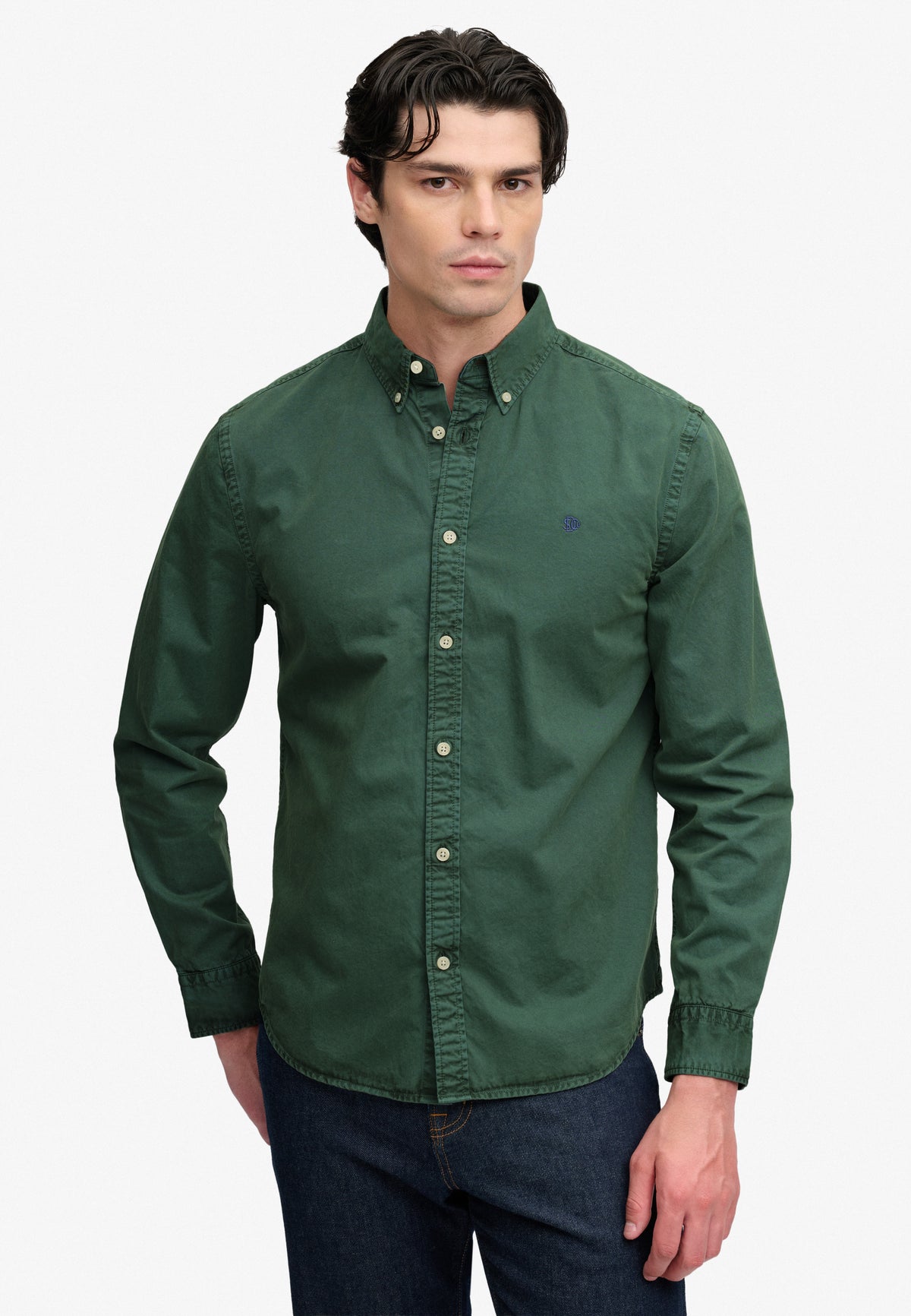 dyed long sleeve shirt