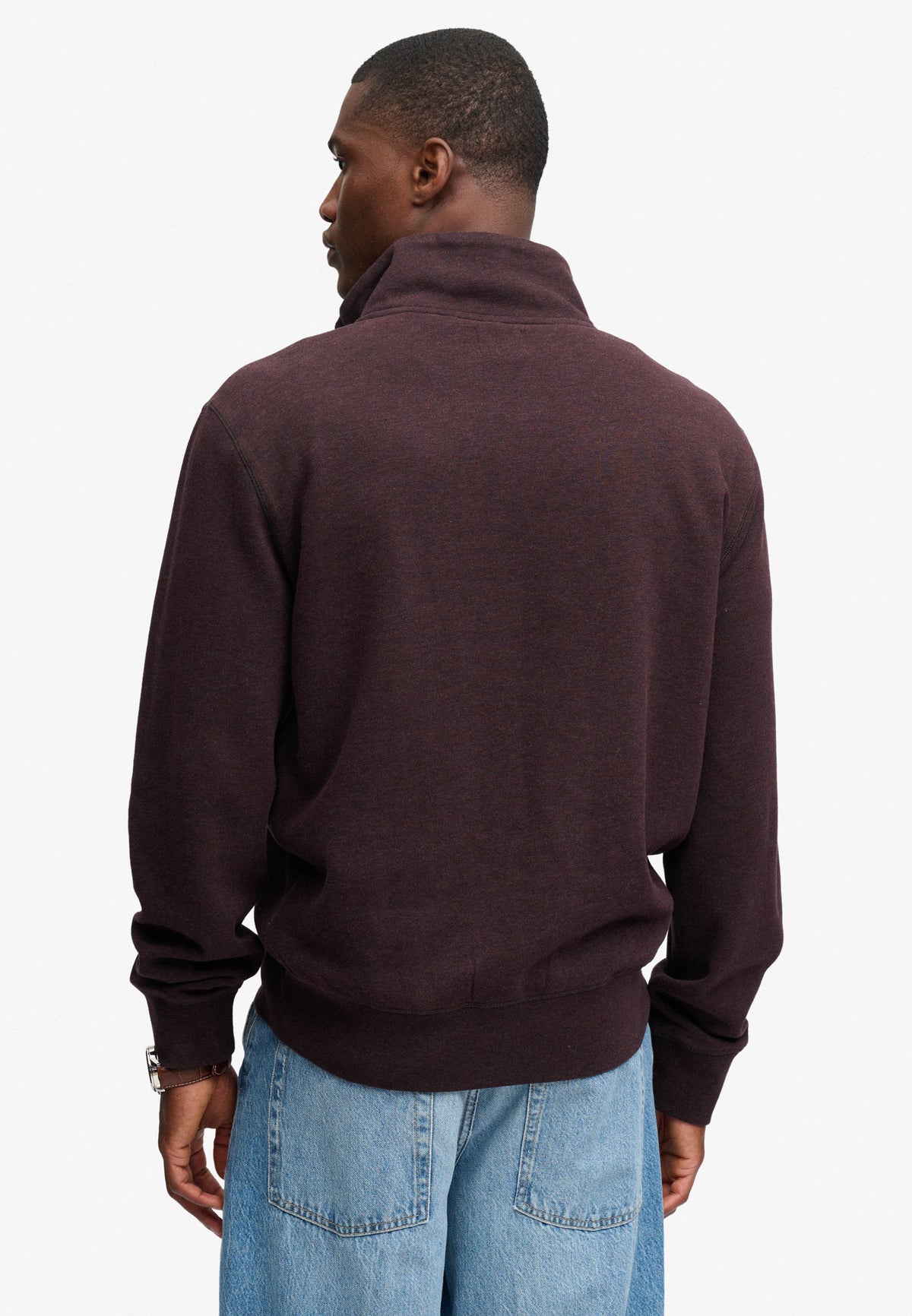 essential logo half zip