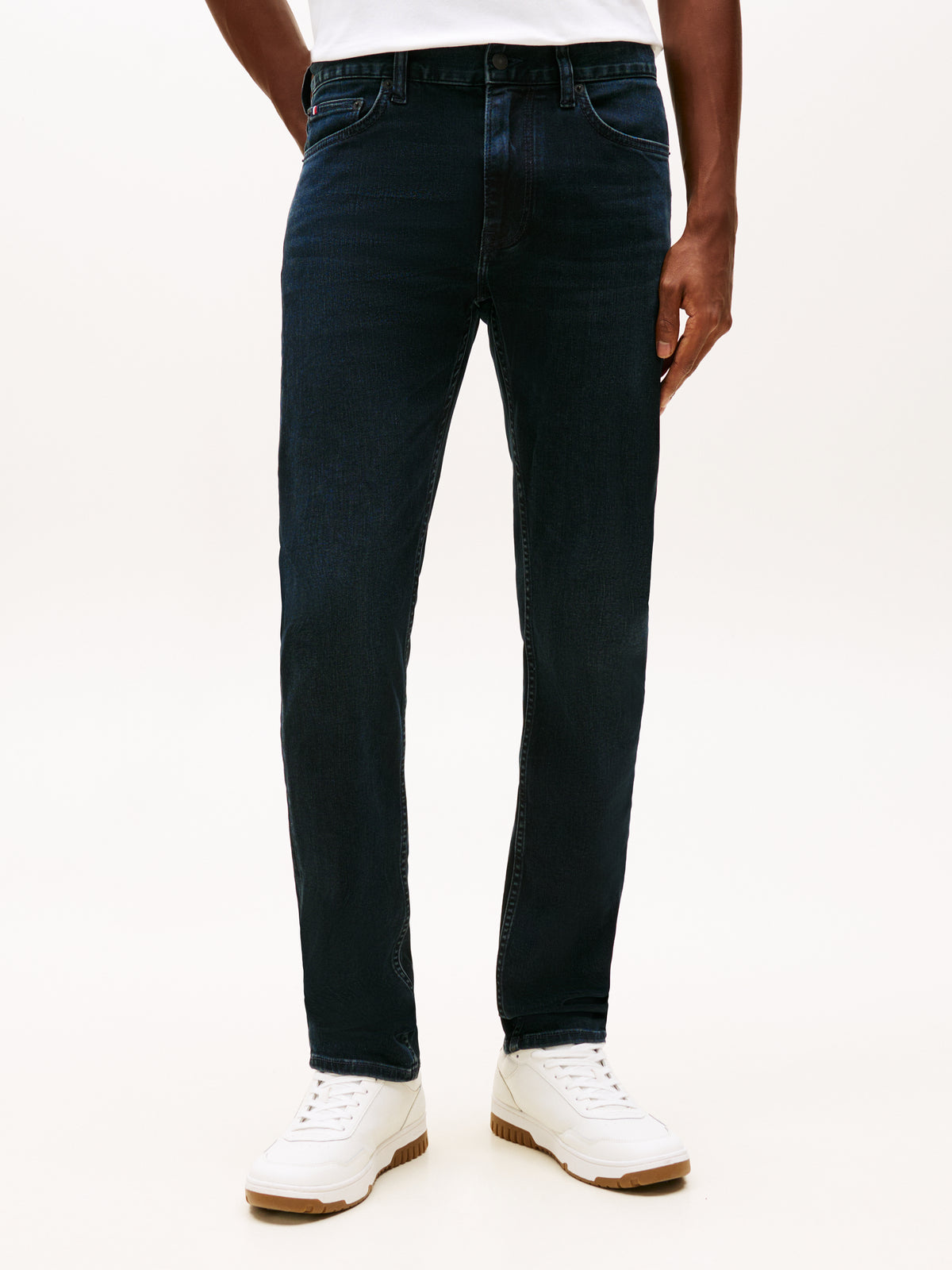Denim pants in blue black