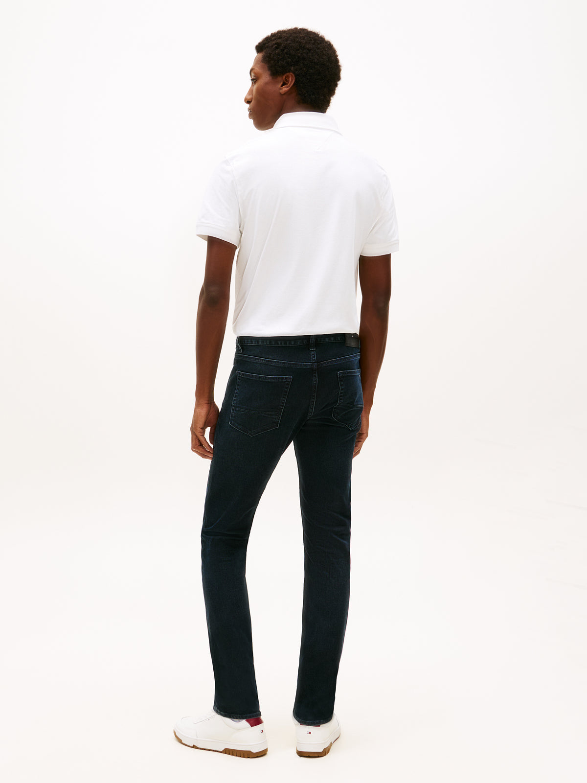 Denim pants in blue black