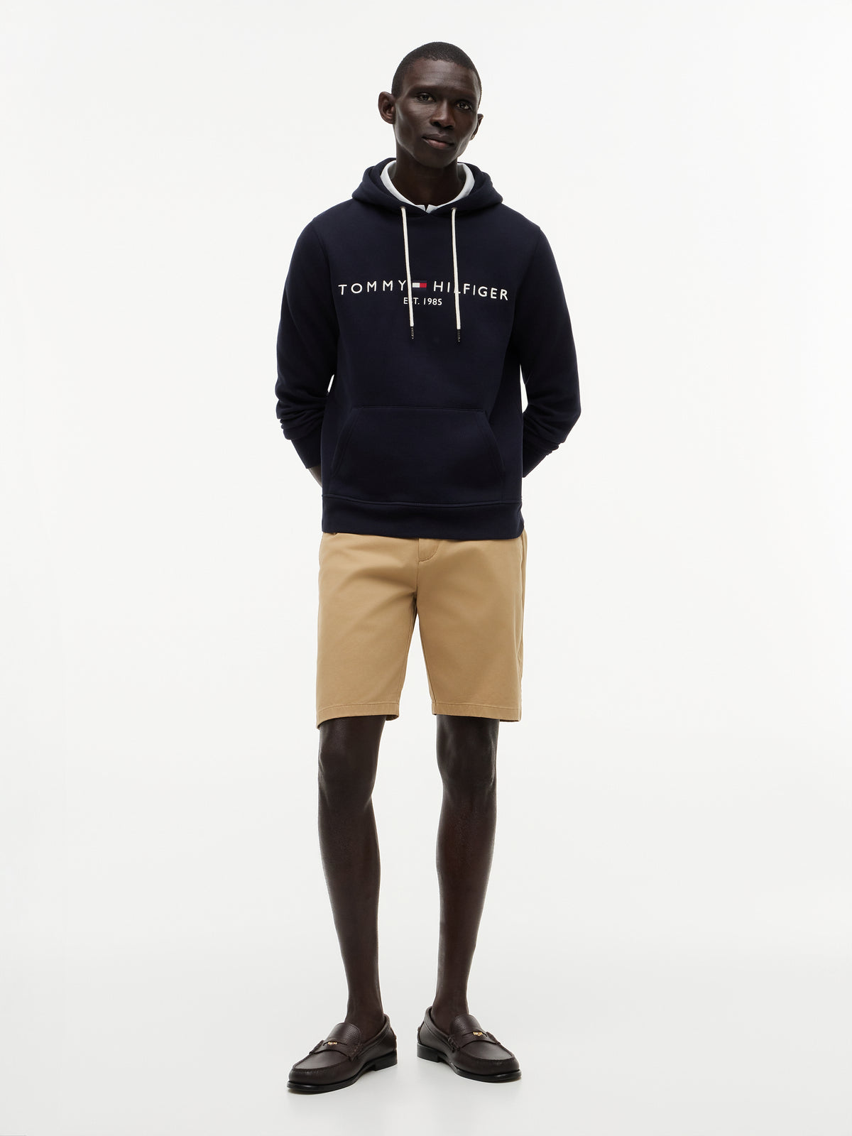 Tommy Hilfiger Logo Hoodie – Navy