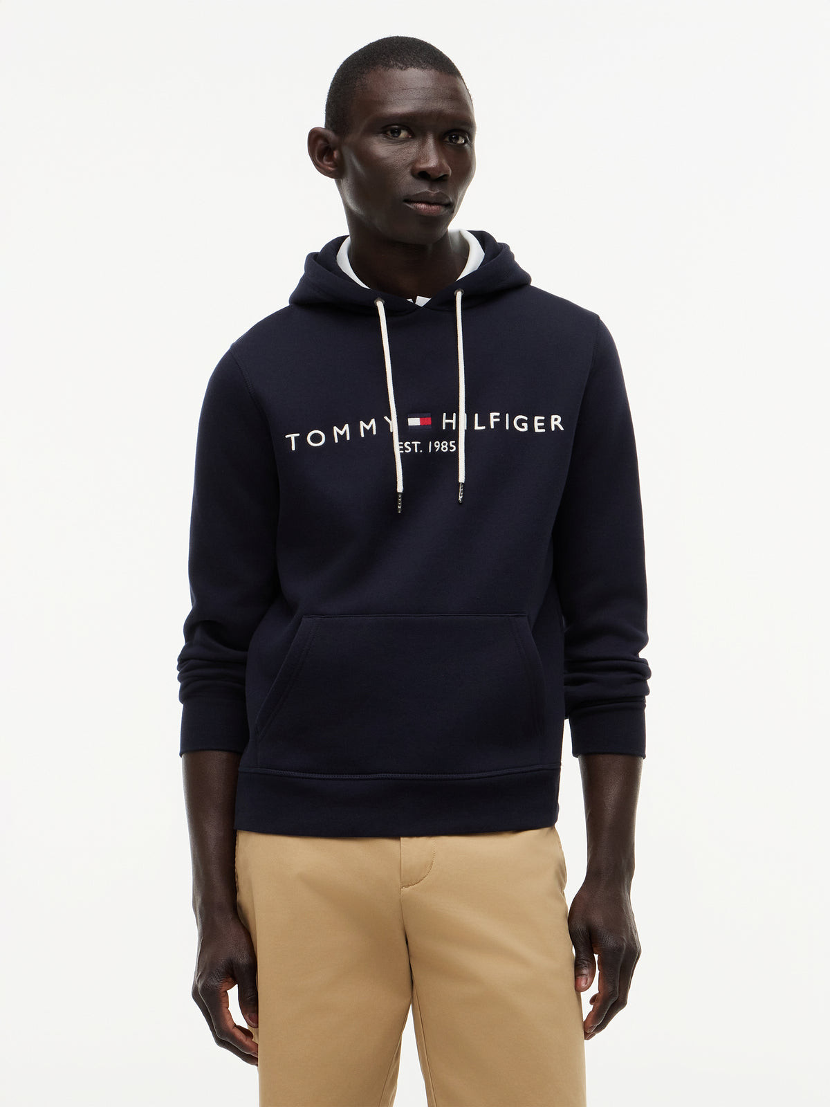 Tommy Hilfiger Logo Hoodie – Navy