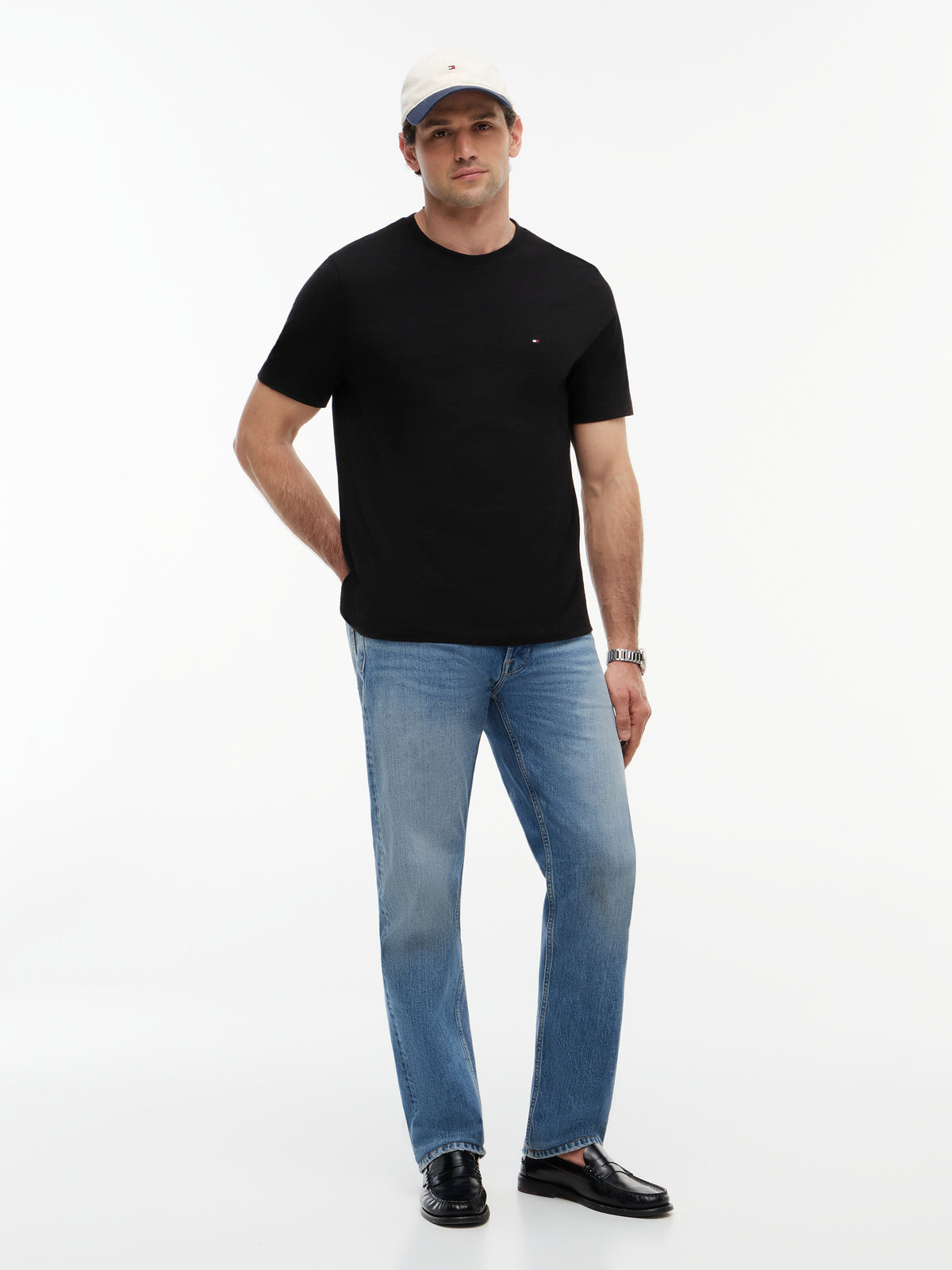 Tommy Hilfiger Essential Regular Fit Solid T-Shirt – Black