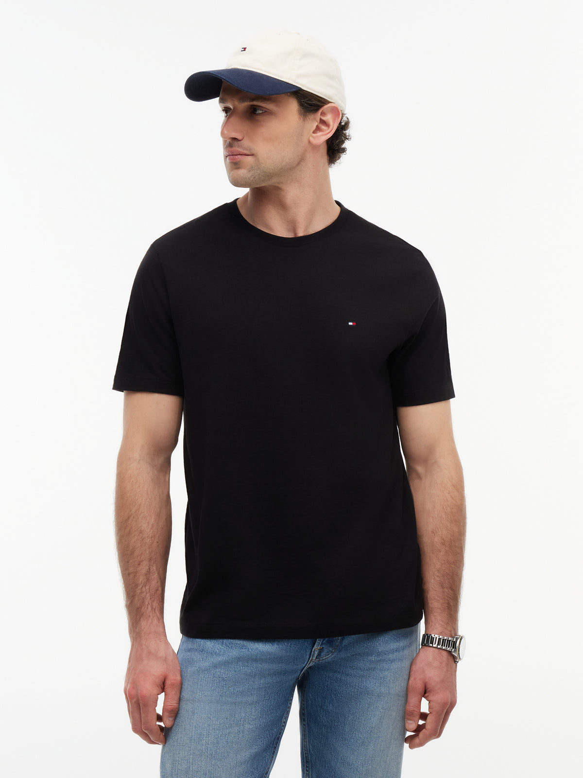Tommy Hilfiger Essential Regular Fit Solid T-Shirt – Black